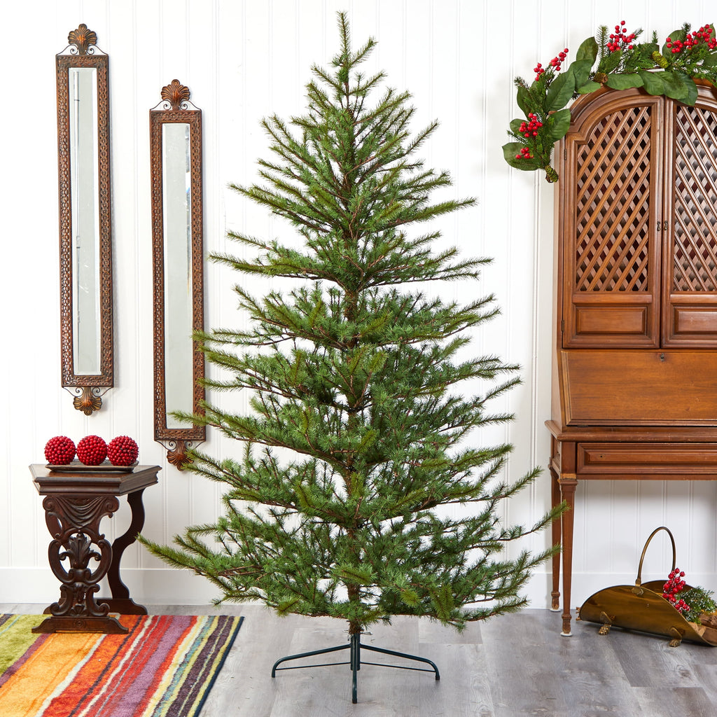 7ft. Vancouver Mountain Pine Artificial Christmas Tree with 374 Bendable Branches