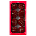 8-Count Red and Gold Glitter Velvet-Feel Shatterproof Christmas Ornaments, 4", by Holiday Time
