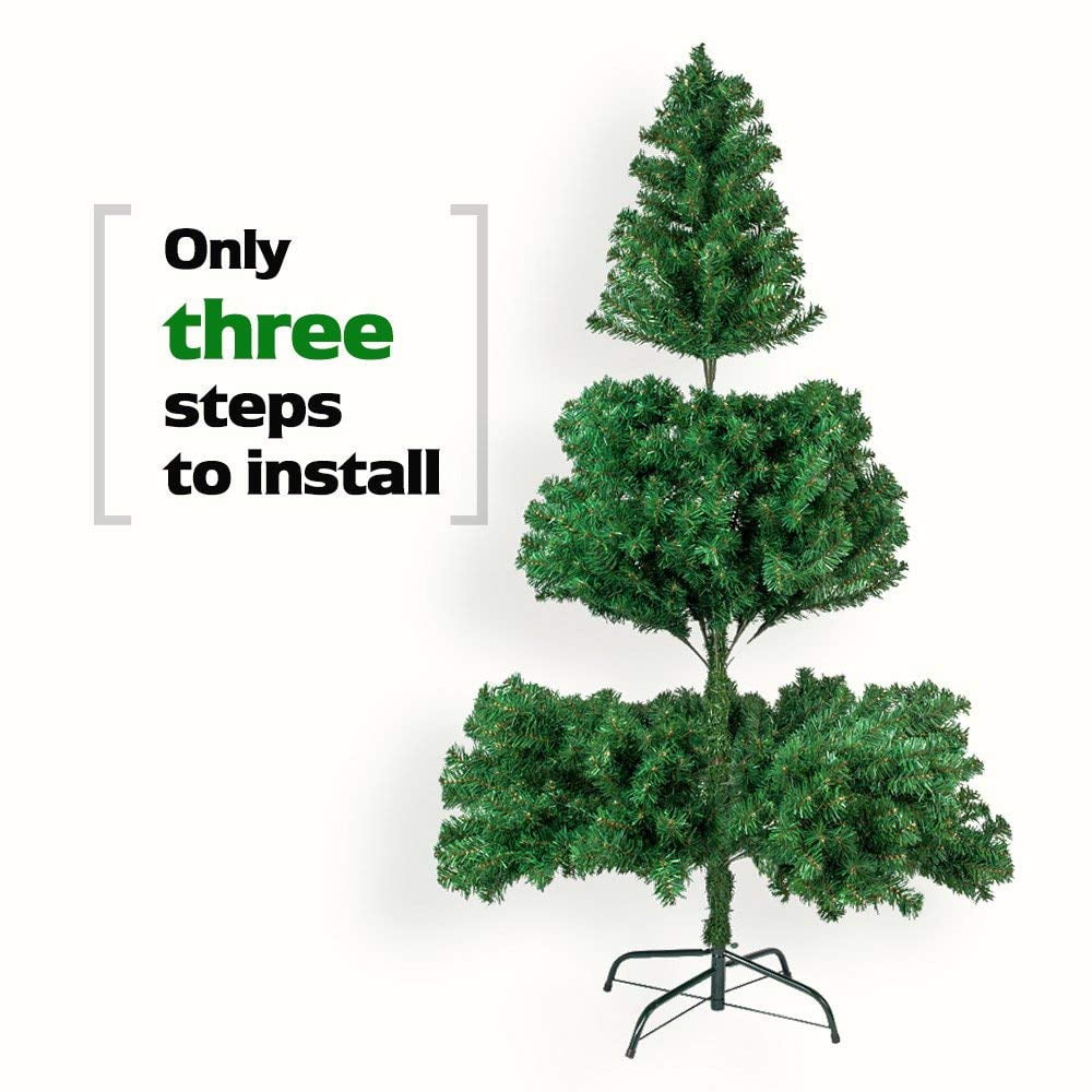 Ktaxon 7ft Artificial Full Christmas Tree with 1200 Tips, Holiday Xmas Tree for Home Party Decoration, Includes Stand