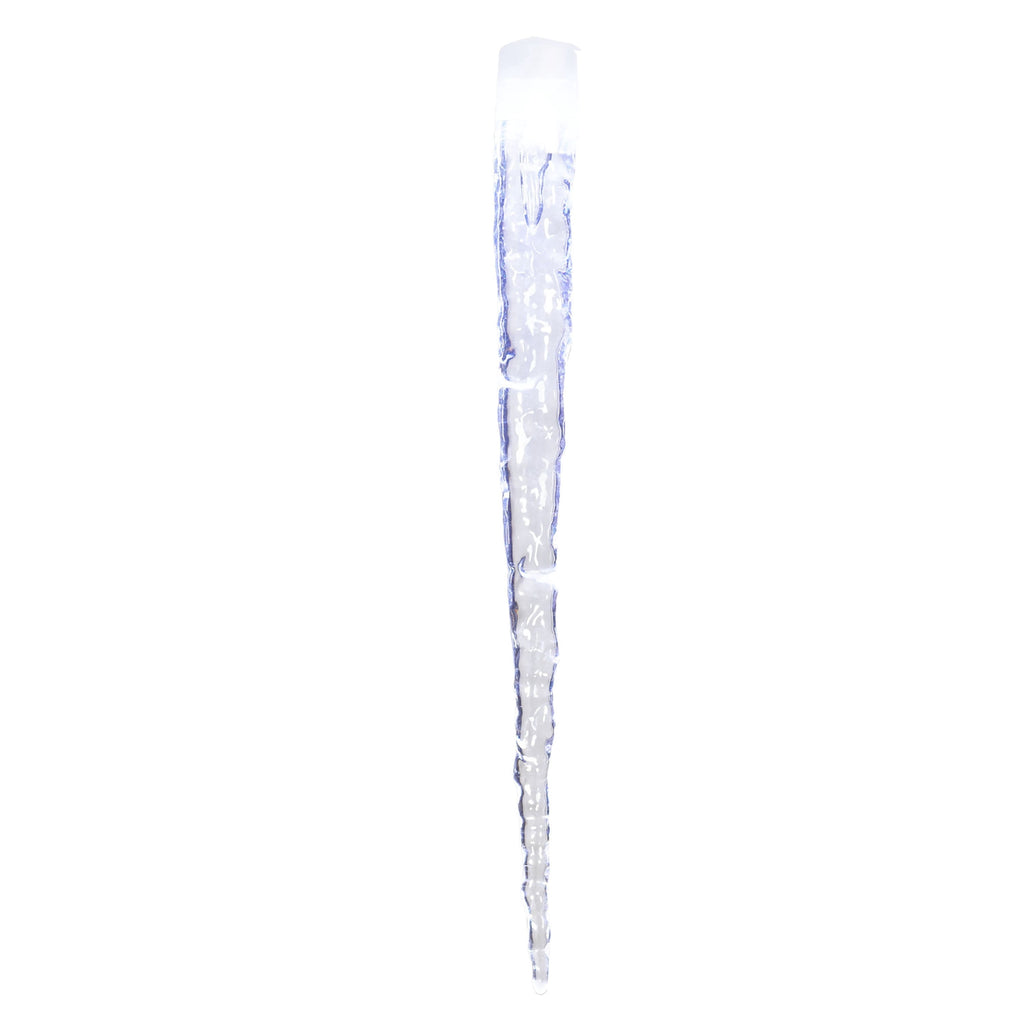 Indoor/Outdoor 8-Count LED 8-Function Crystal Christmas Icicle Lights, Cool White, White Wire, 9', by Holiday Time