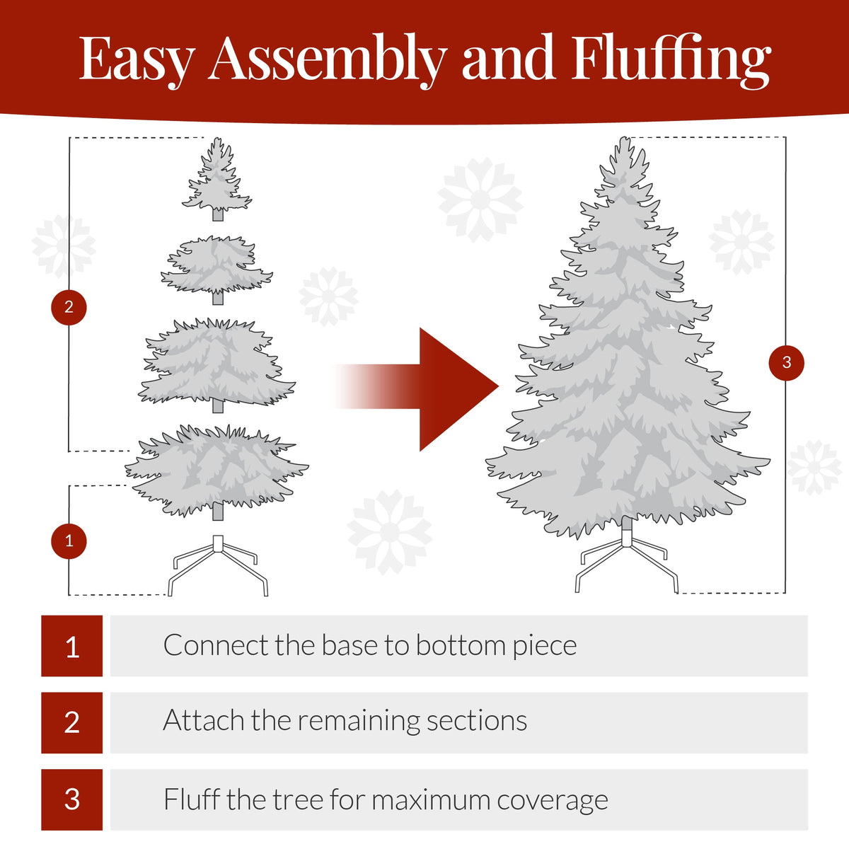 Best Choice Products 6ft Premium Hinged Artificial Christmas Pine Tree w/ 1,000 Tips, Metal Base