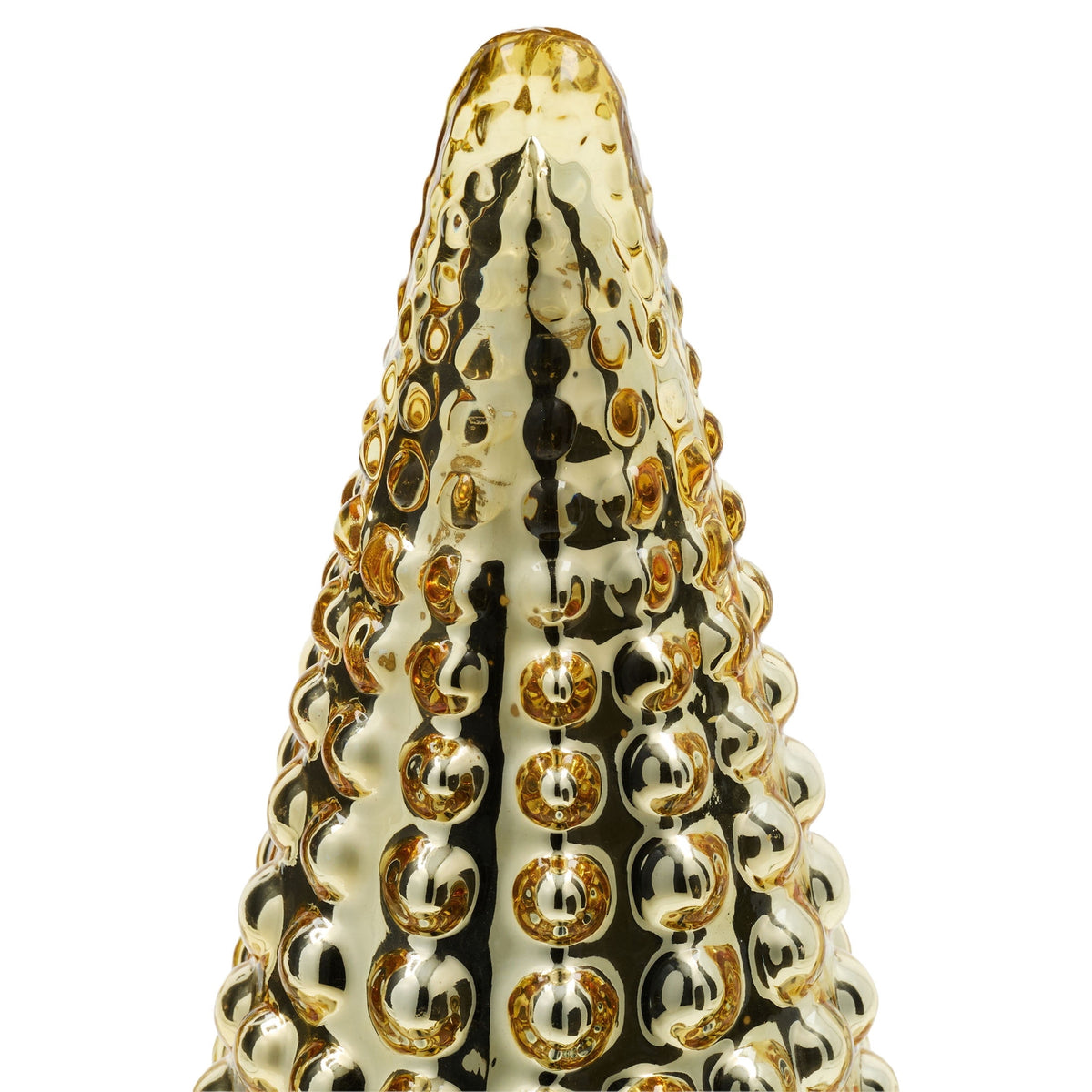 Glass Tree Christmas Decoration, Gold, 10", by Holiday Time