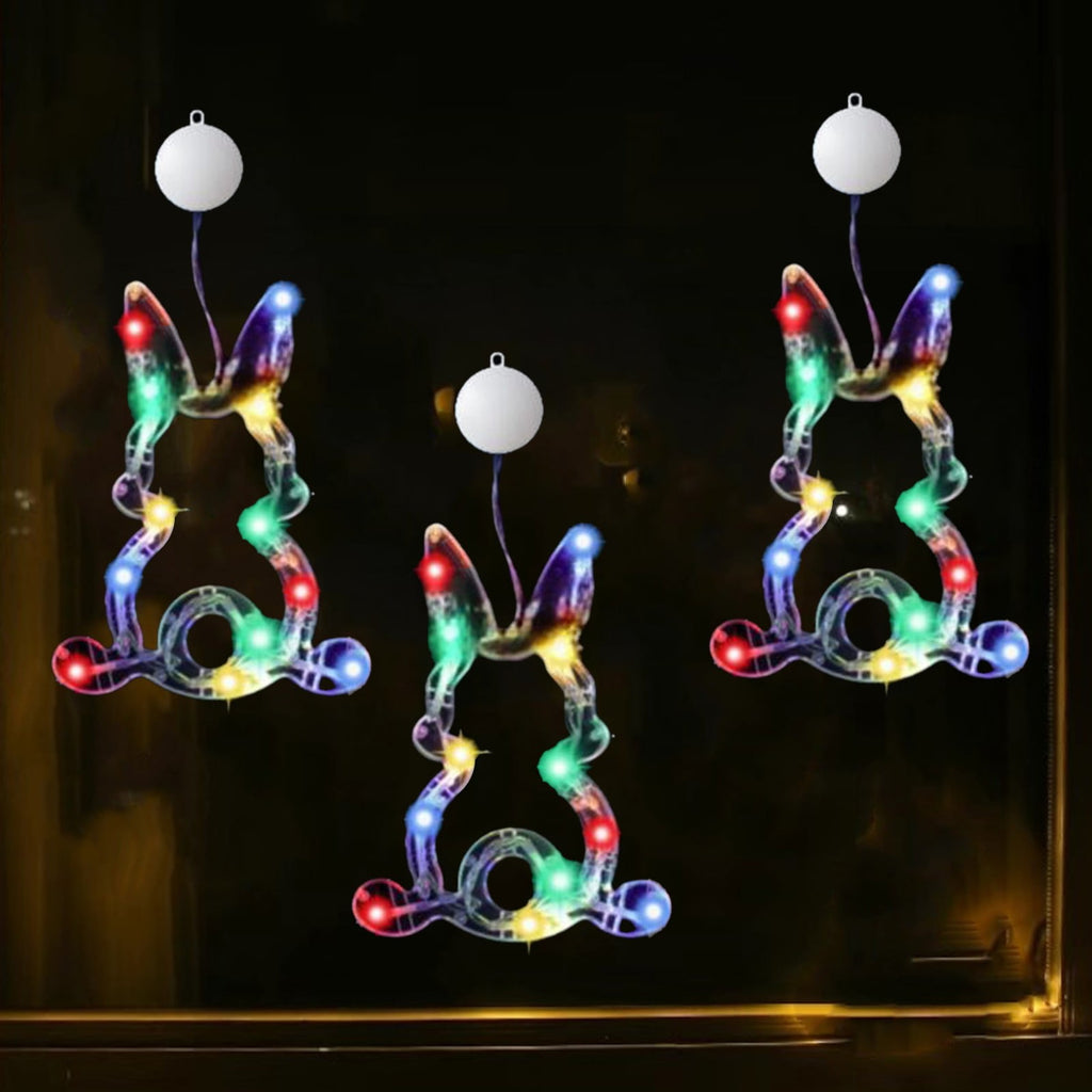 XGFHYJEH Easter Lighted Window Decorations, Easter Egg Lights, Easter Lights, Egg String Lights, Easter Decorations Indoors, Easter Hanging Decoration