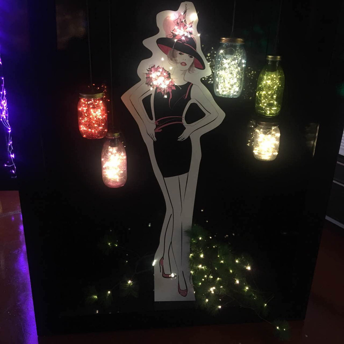 Set of 2 Battery Operated Mini Led Fairy Light Dewdrop Light with Timer 6 Hours on/18 Hours off for Christmas Party Decoration,30 LEDs,10 Feet Silver Wire (Warm White)