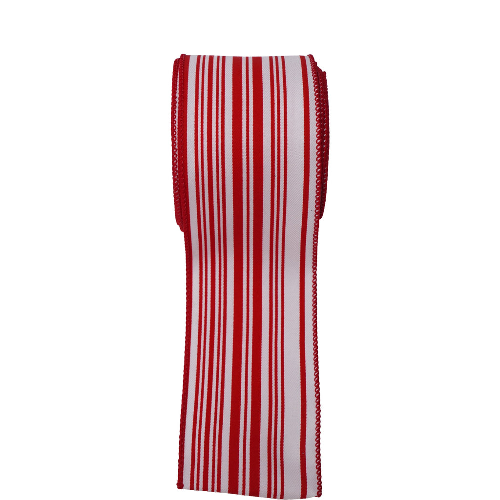 Red and White Striped Christmas Ribbon, 2.5" x 25', by Holiday Time
