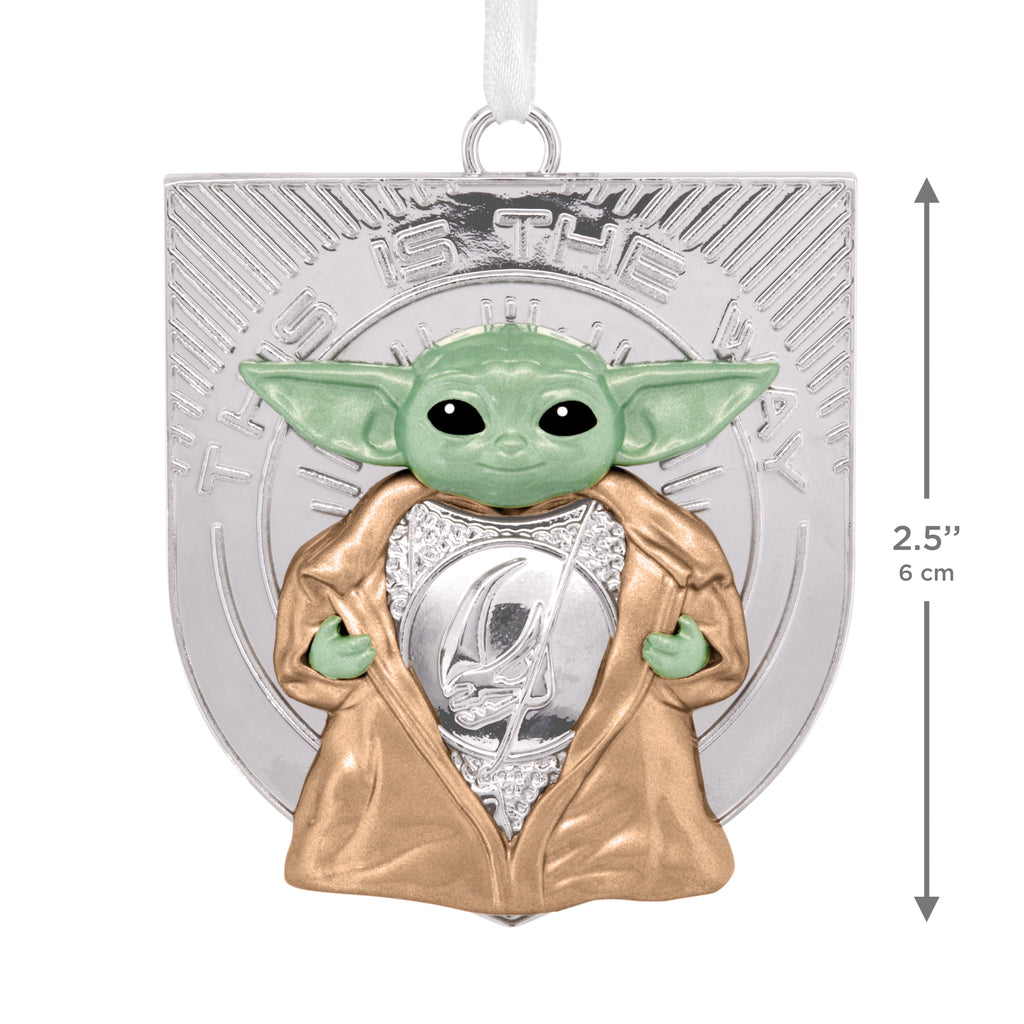 Hallmark Christmas Ornament (Star Wars: The Mndlrian Grogu, Metal), 1 Count