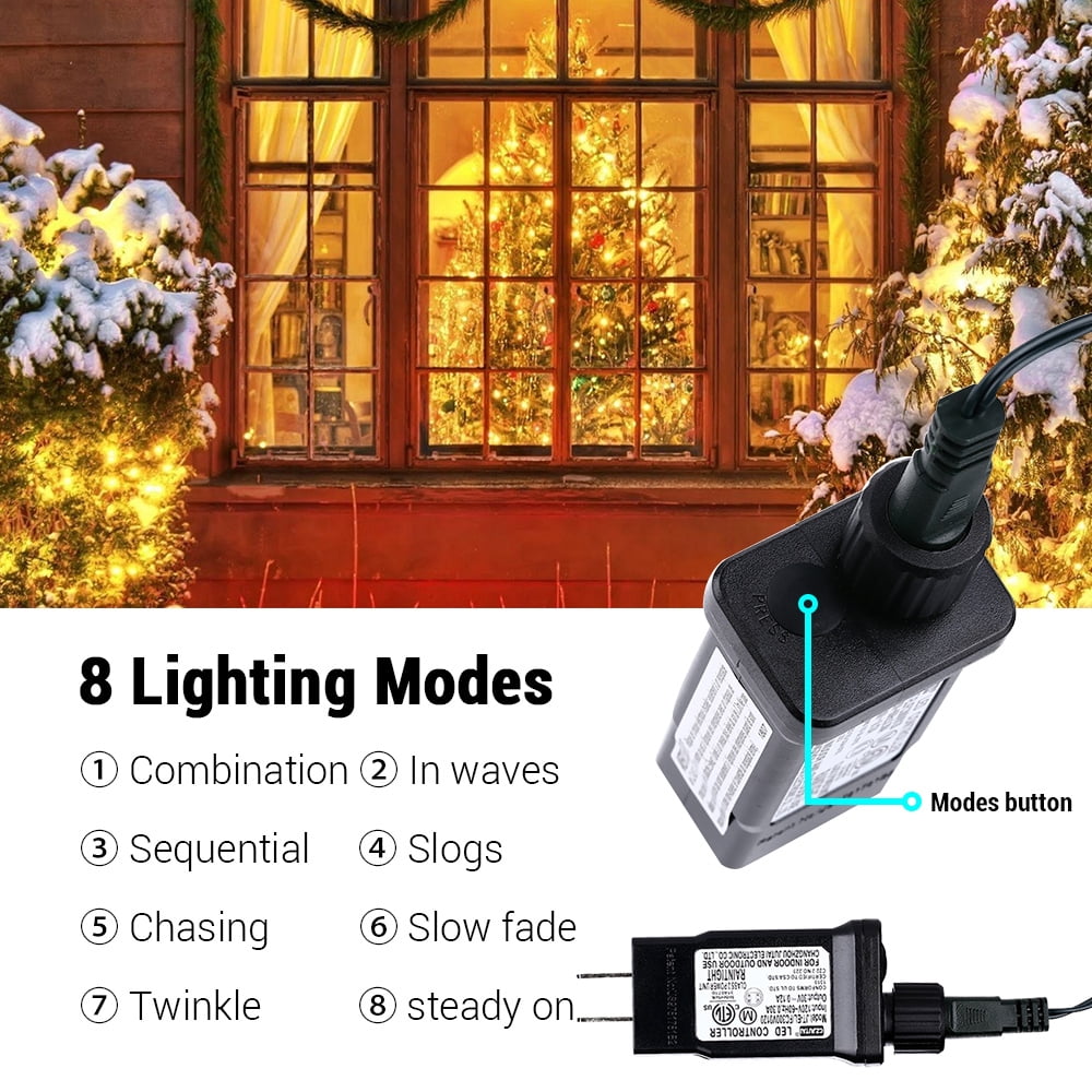 Toodour Orange & Purple Halloween Lights, 82ft 200 LED Plug in Halloween String Lights with 8 Modes, Memory & Timer Function, Connectable Halloween Outdoor Lights for Home, Garden, Halloween Decor
