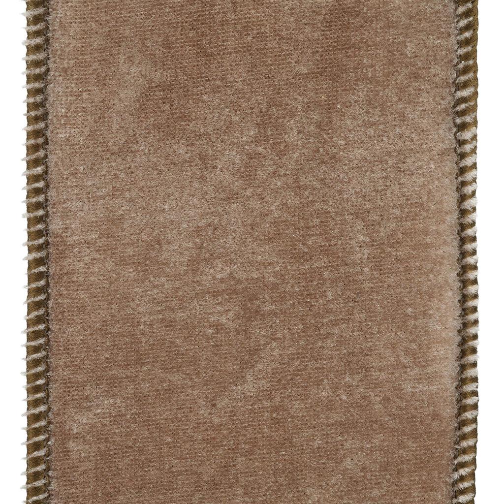 Tan Velvet Christmas Ribbon, 2.5" x 10', by Holiday Time