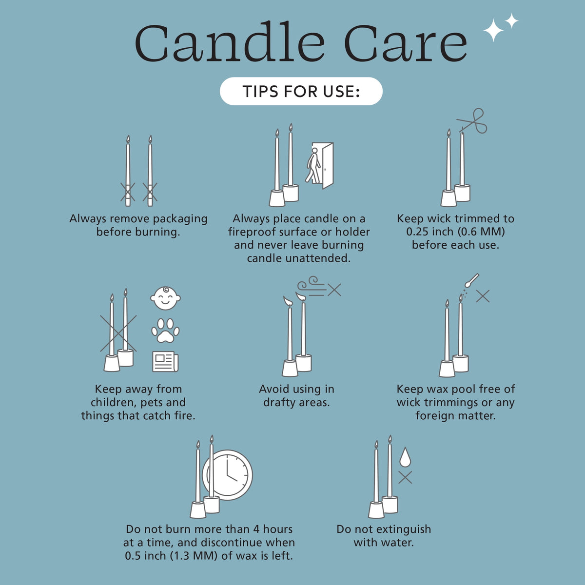 Mainstays Paraffin Wax 10 in Ribbed Taper Candle, Unscented, Red