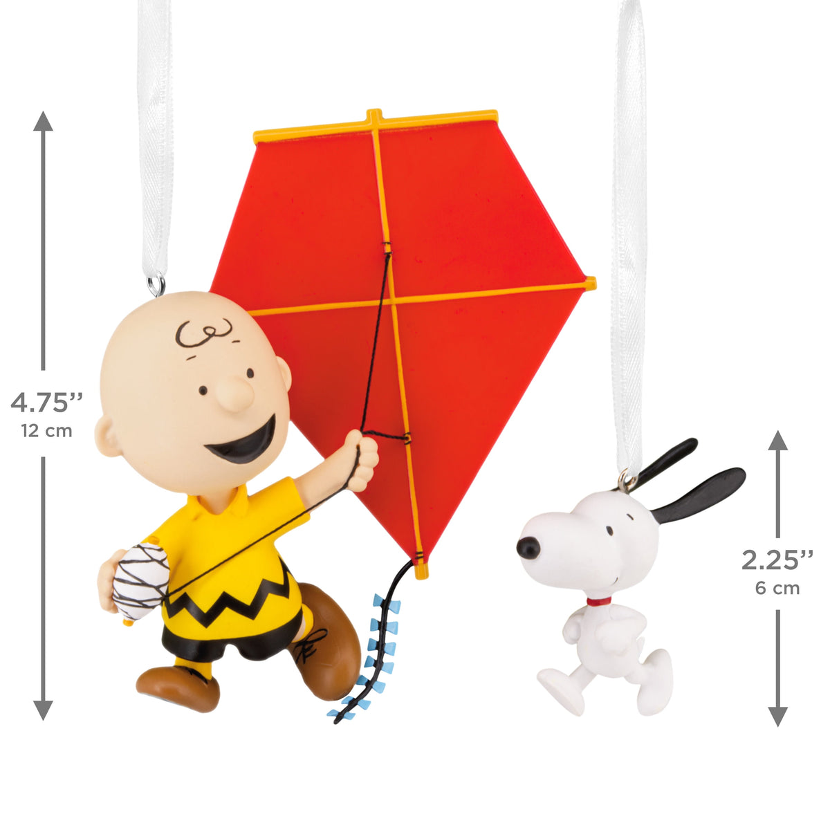 Hallmark Christmas Ornaments (Charlie Brown and Snoopy), Set of 2, 1 Count