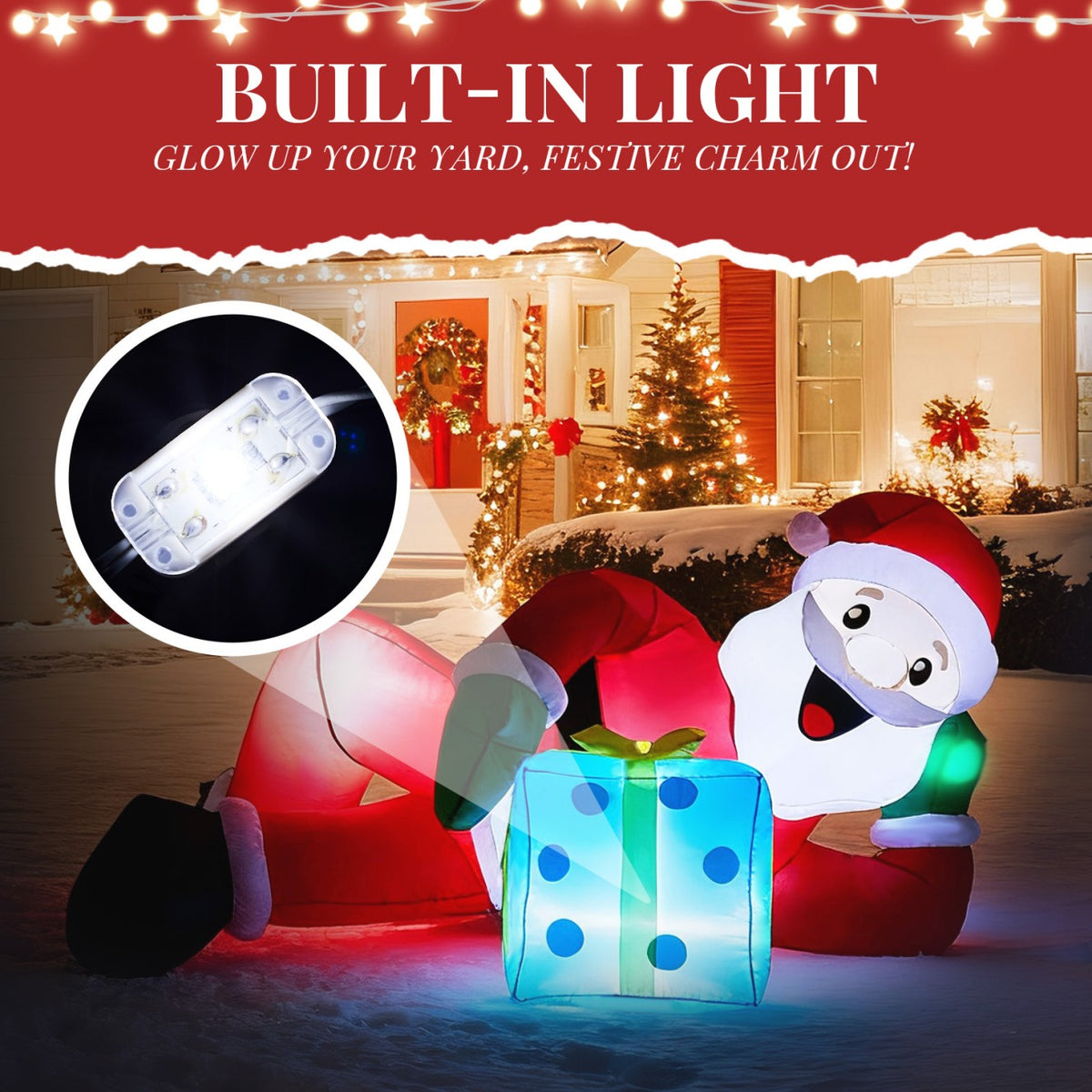 Tcbosik 12 FT Giant Christmas Inflatables Snowman Outdoor Yard Decorations, Blow up Snow Man with Black Hat, Built-in LED Light, Winter Outside Decor for Holiday Party Patio Garden Lawn