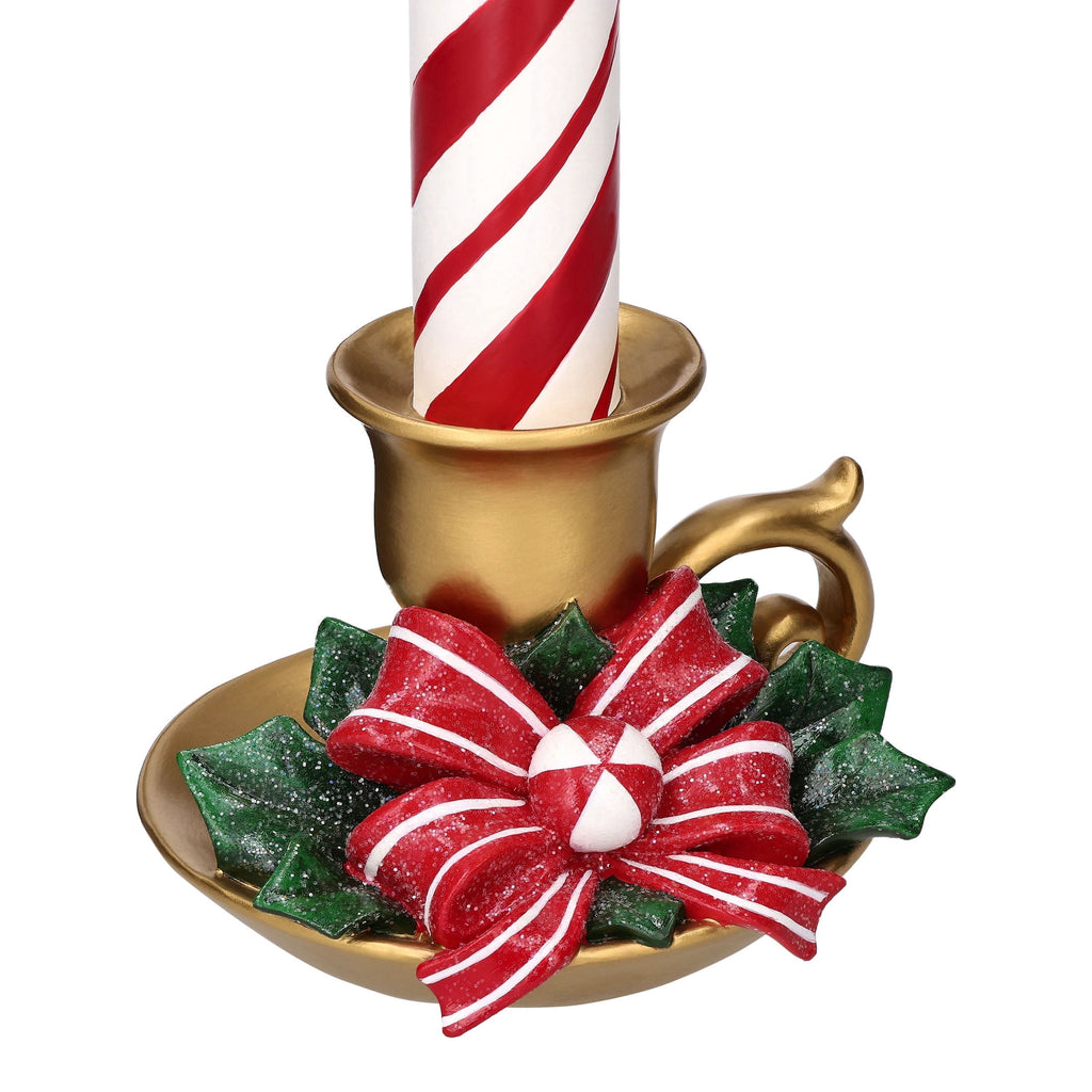 Light-Up Striped Flameless Candle Christmas Decoration, Multicolor, 17.3", by Holiday Time