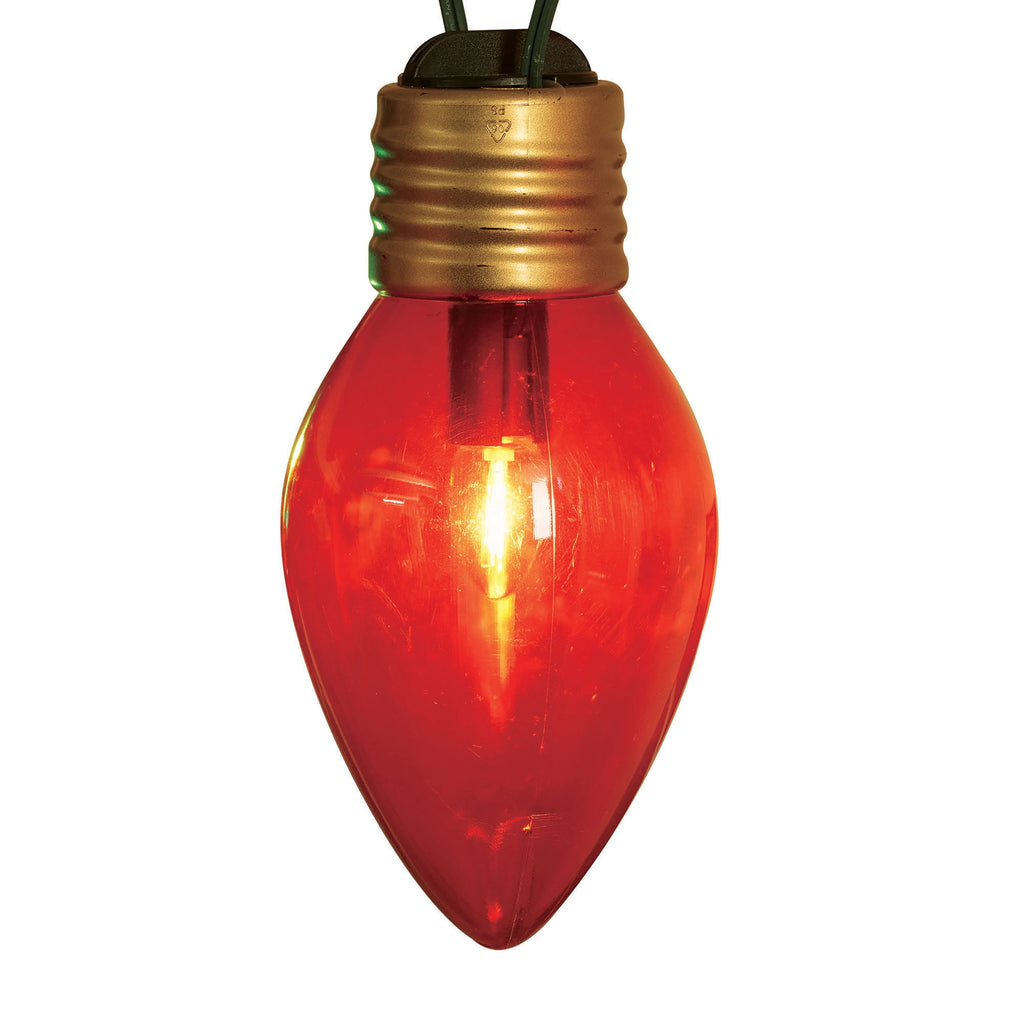 Indoor/Outdoor 8-Count LED Jumbo C7 Christmas Bulb String Lights, Multicolor, 10.8', by Holiday Time