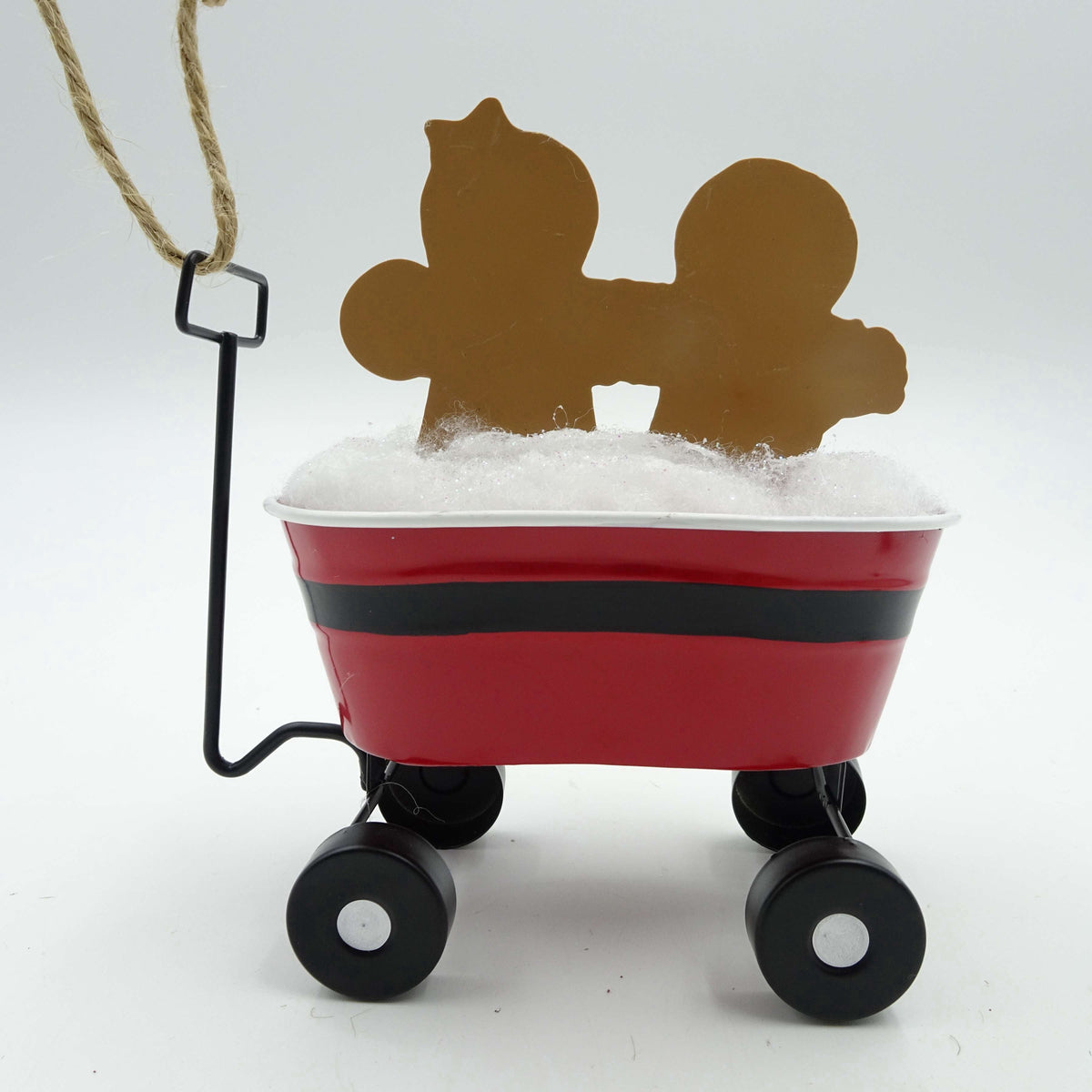Multicolor Gingerbread Couple in Wagon Christmas Ornament, 4.8", by Holiday Time
