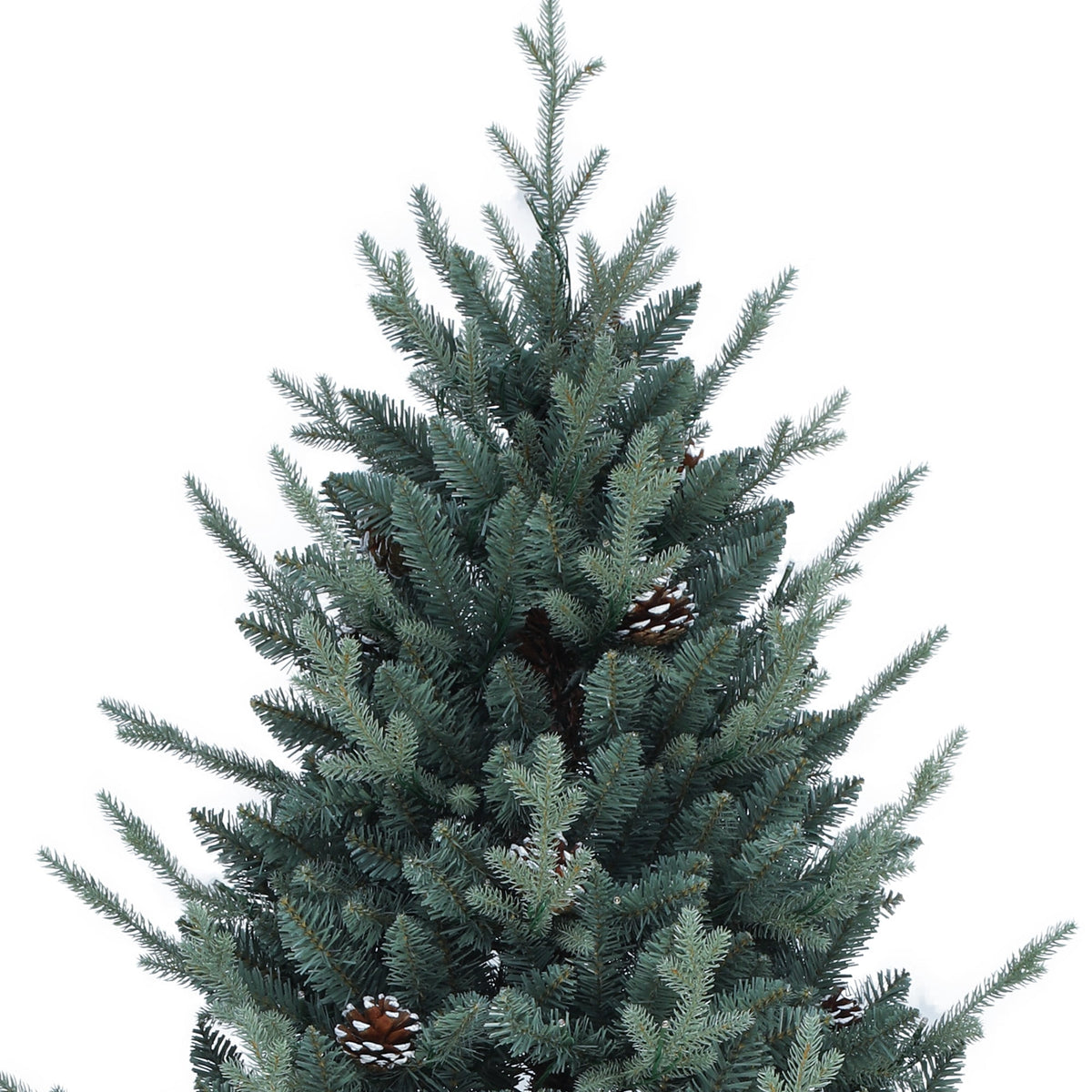 Dextrus 7.5 ft Prelit Spruce Christmas Tree with 51 Pine Cones, Hinged Artificial Christmas Tree with 1938 PE&PVC Tips & 500 Lights,11 Light Modes, Remote Control