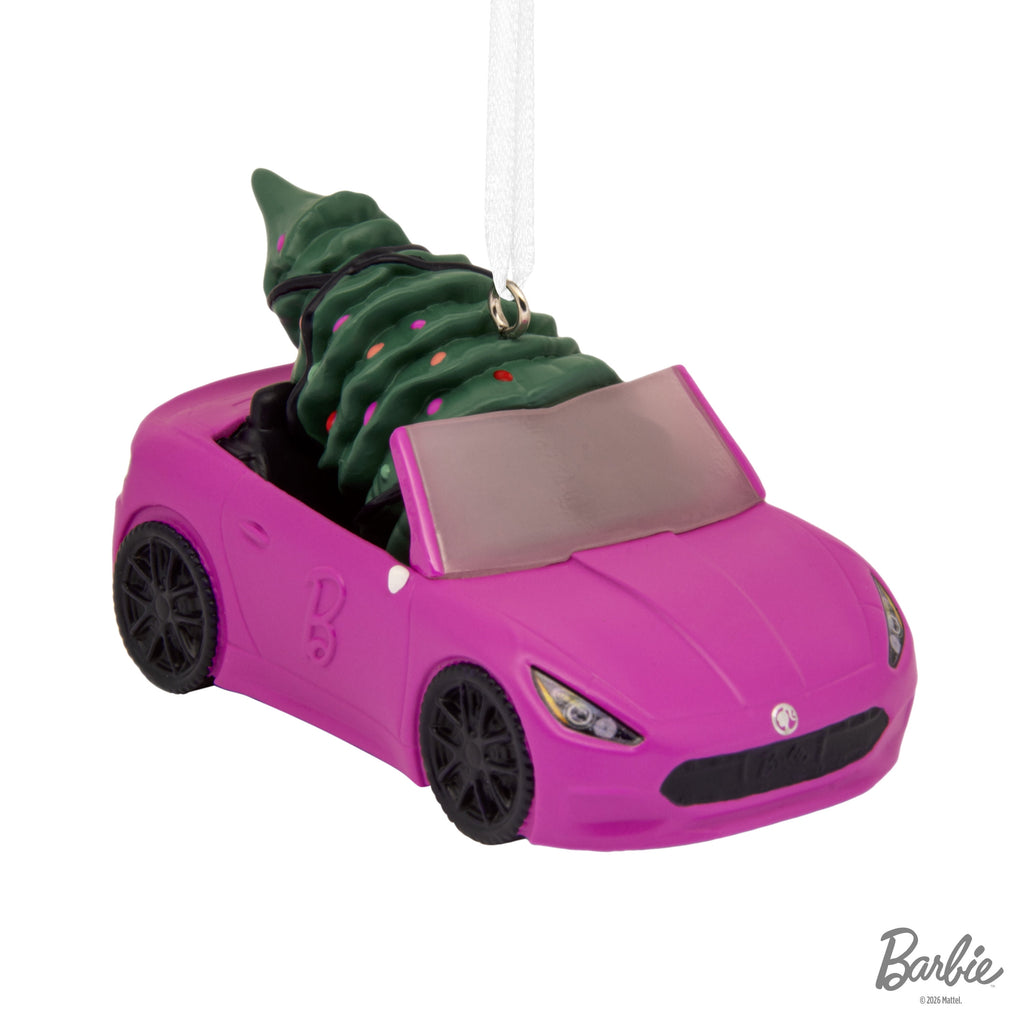 Hallmark Christmas Ornament (Barbie Car With Tree), 1 Count
