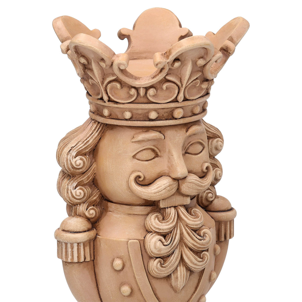 Brown Polyresin Nutcracker Christmas Pillar Candle Holder, 8.8", by Holiday Time