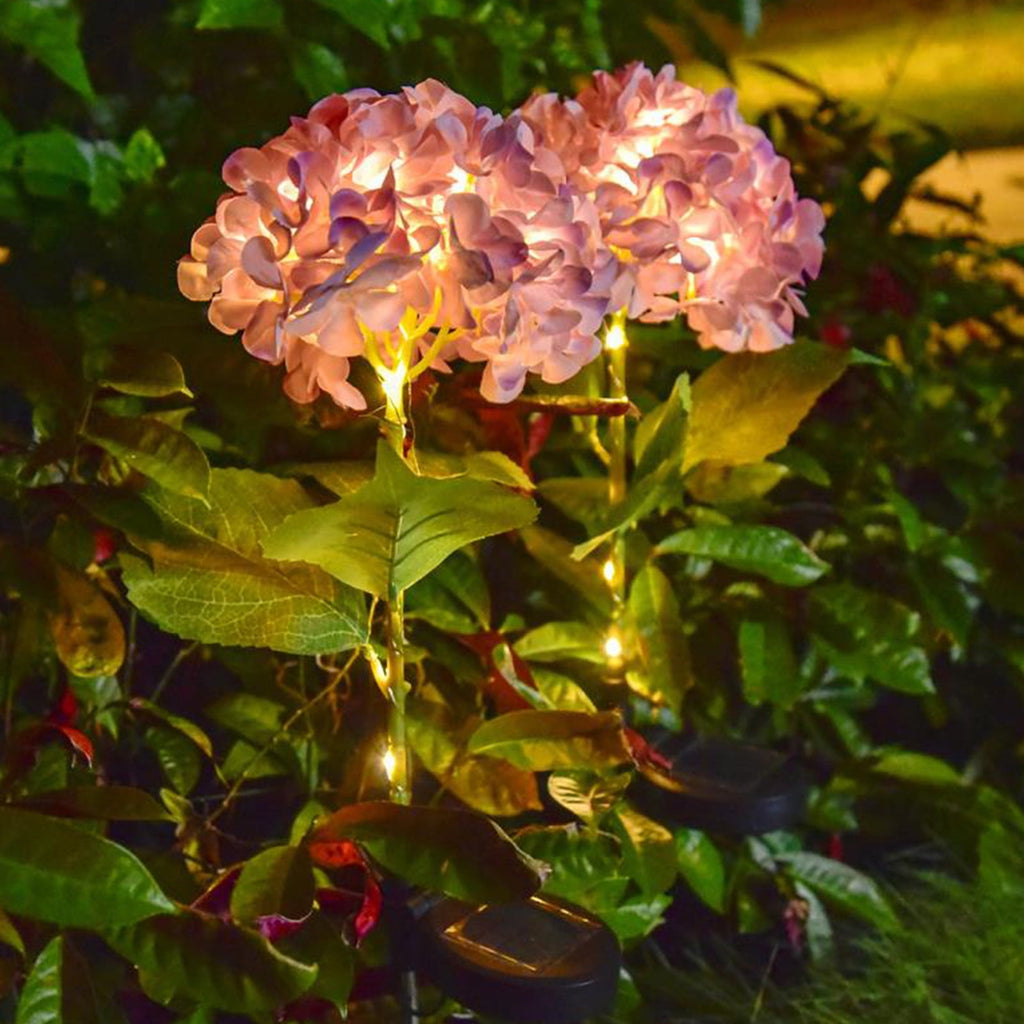 Gnmfd Solar Flower Patio Outdoor Decorative Lights LED Holiday Plug Lights for Garden Yard Porch Walkway Christmas Decorations Solar Lights Outdoor Waterproof 26.77in