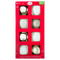8-Count Champagne and White Ball Shatterproof Christmas Ornaments, 4.5", by Holiday Time