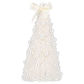 Beaded Tree Christmas Decoration, Cream, 8", by Holiday Time
