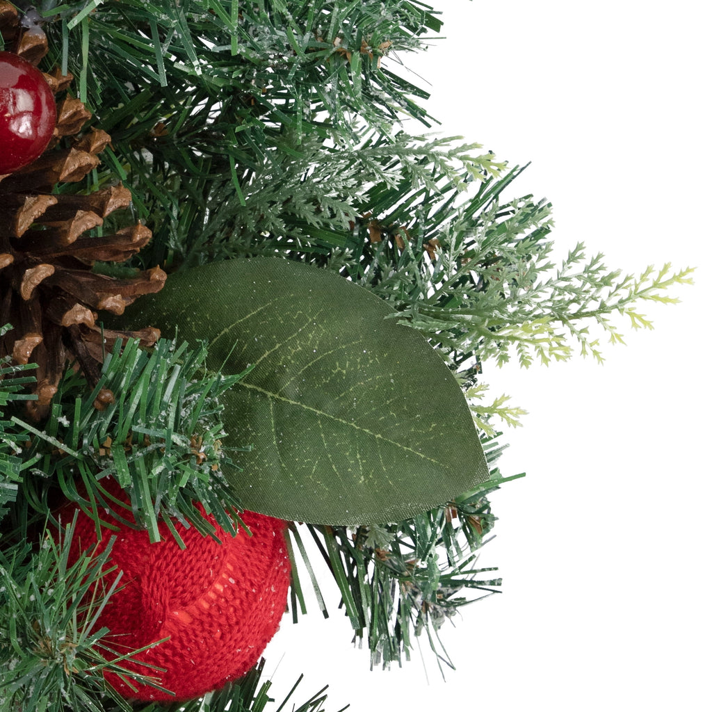 Northlight 6' Green Pine Artificial Christmas Garland with Plaid Ornaments and Bows