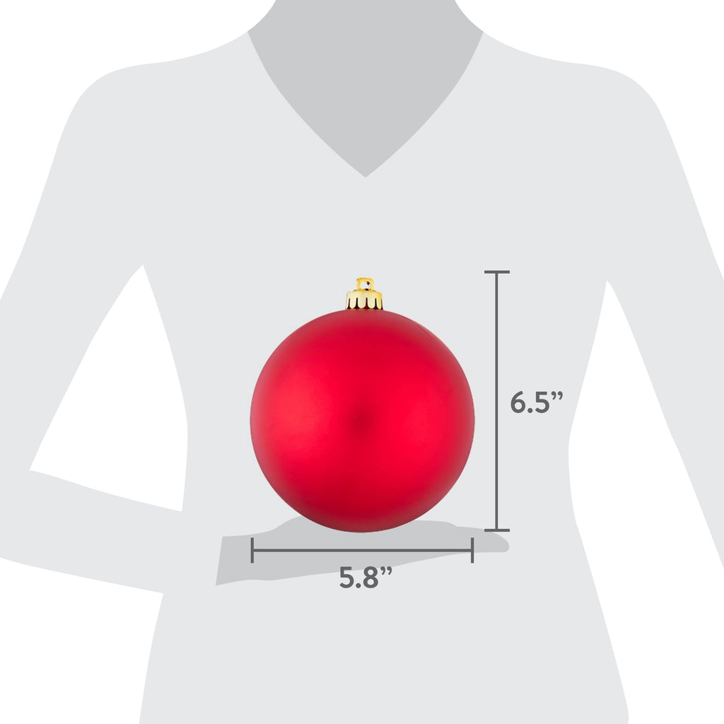 4-Count Champagne and Cream Ball Shatterproof Christmas Ornaments, 6", by Holiday Time