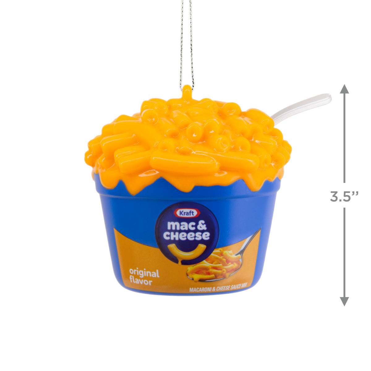 Hallmark Christmas Ornament (Kraft Mac & Cheese Cup, Shatterproof), 1 Count