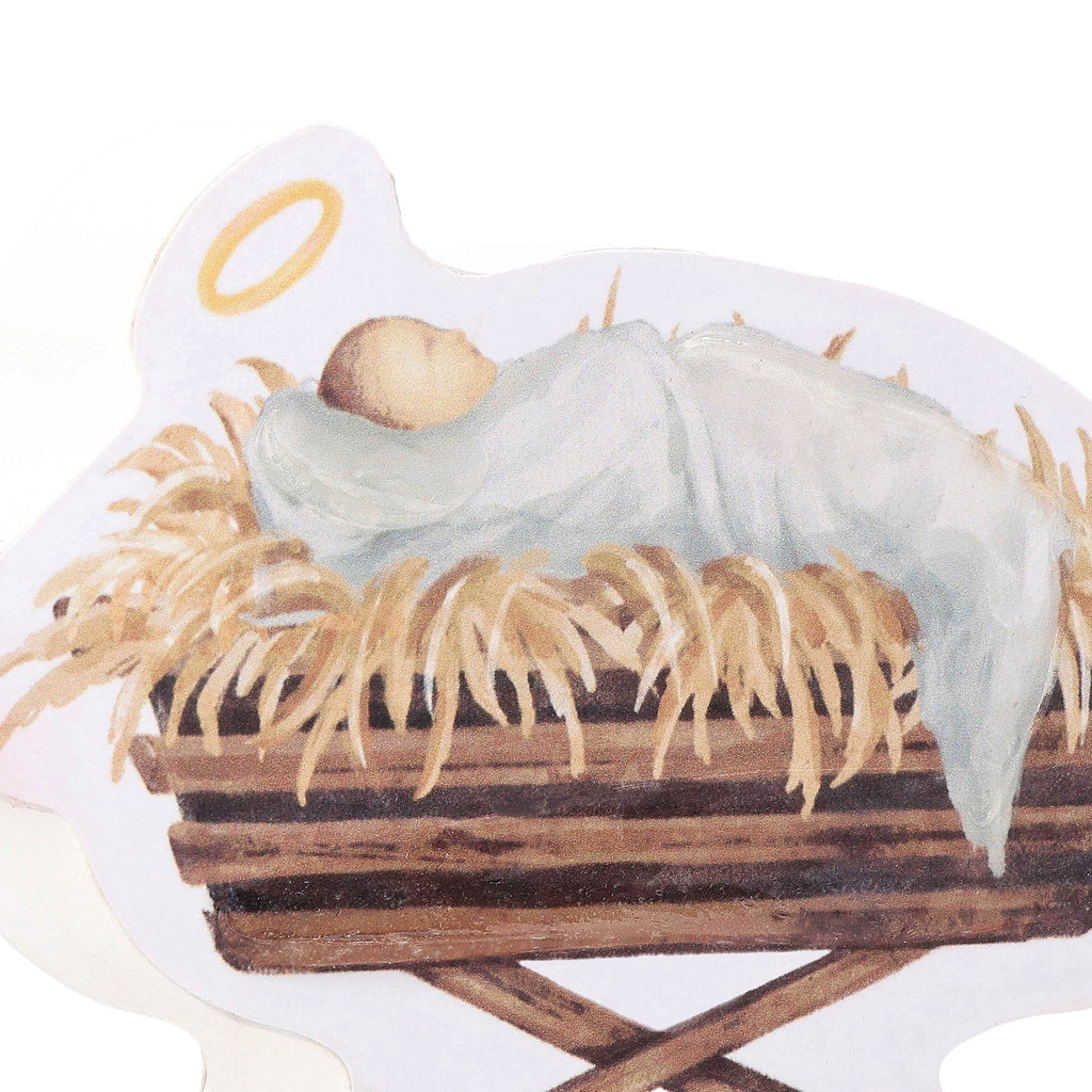 Jesus in Manger Christmas Decoration, Multicolor, 5.8" x 4", by Holiday Time