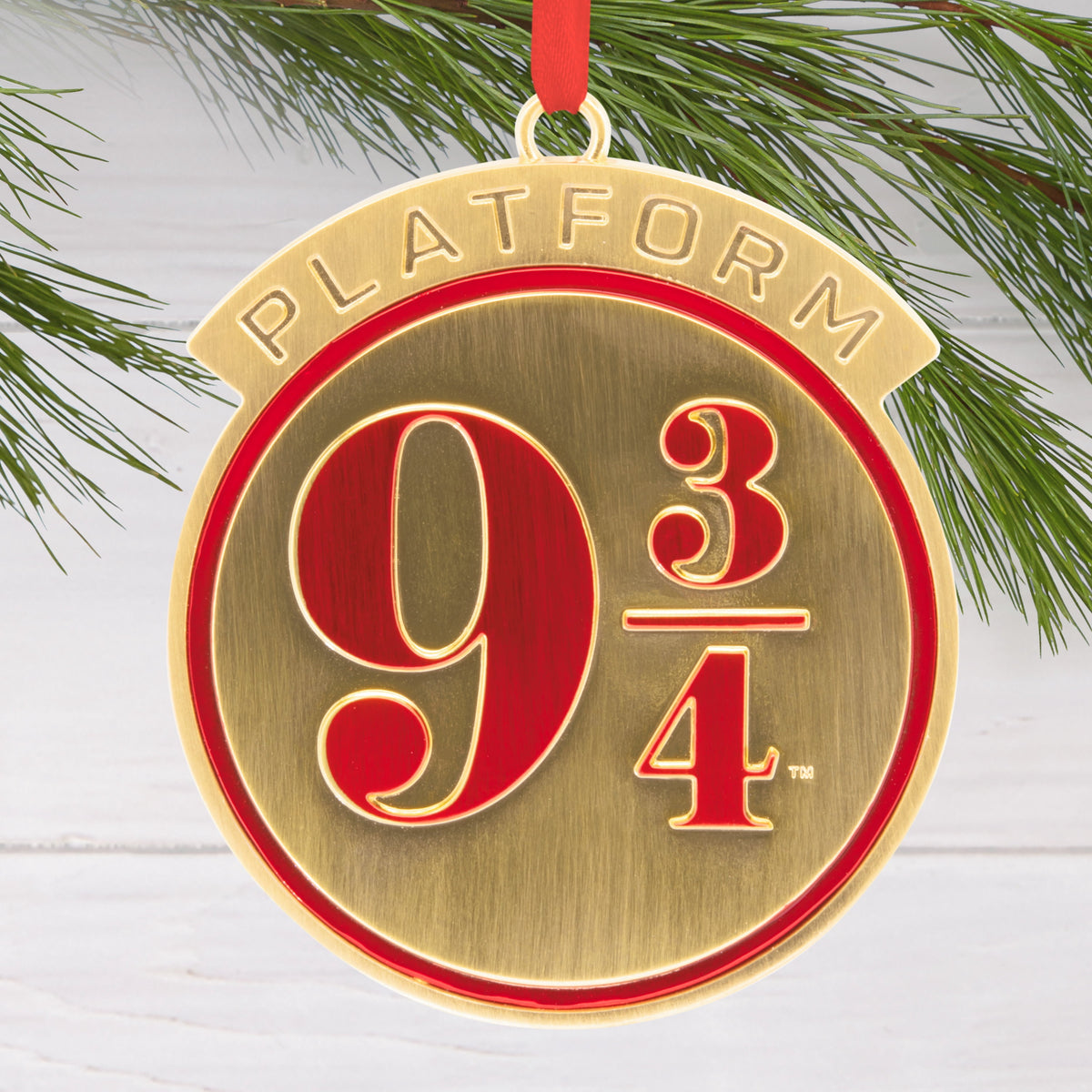 Hallmark Christmas Ornament (Harry Potter Platform 9 3/4, Metal), 1 Count