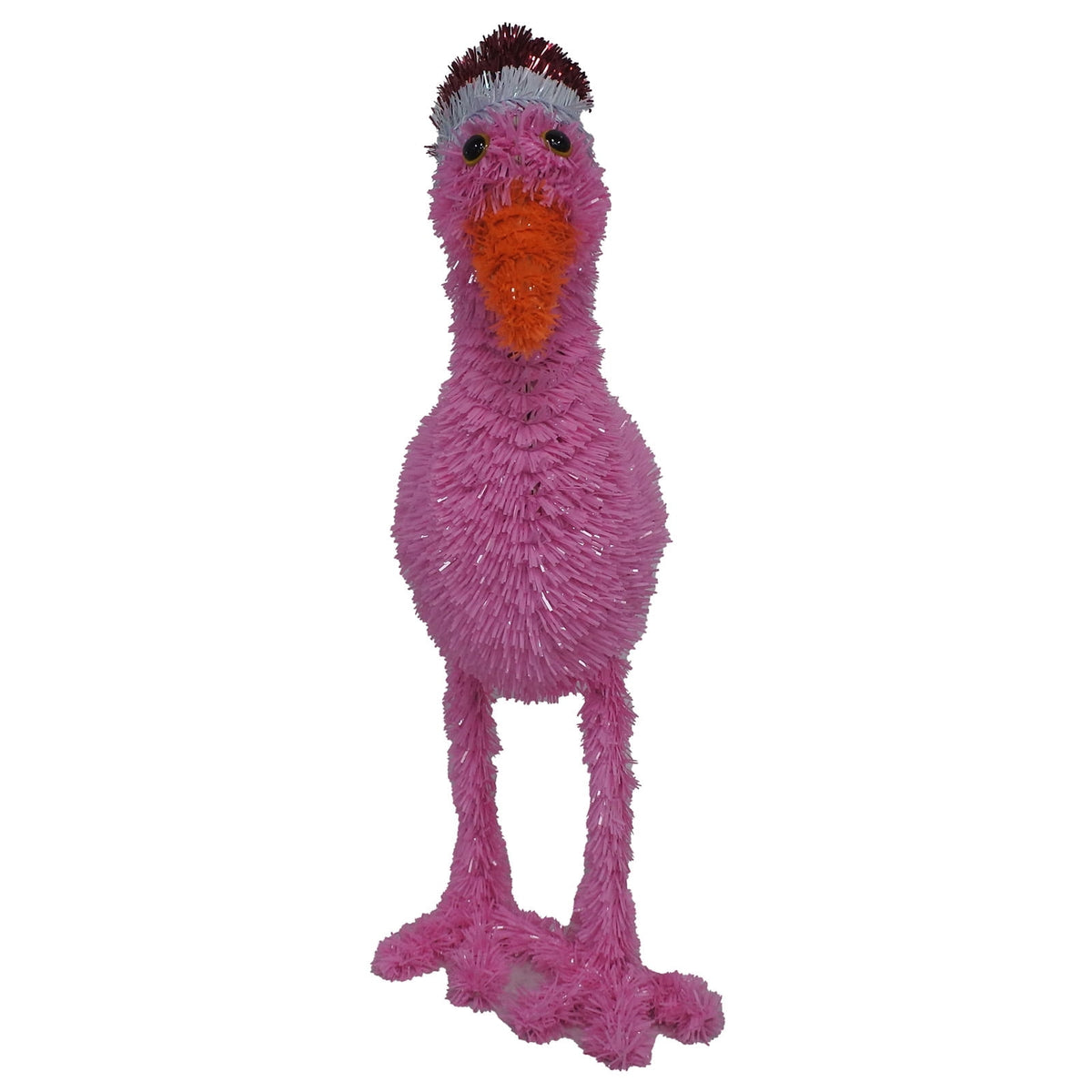 Tinsel Flamingo Christmas Decoration, Pink, 15", by Holiday Time