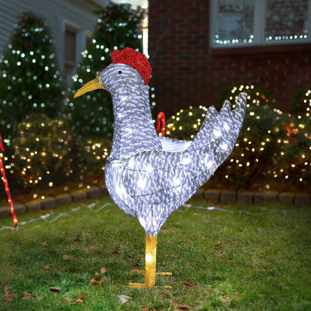 JOY Letter Sign Decoration - Lighted Home Scene Yard Sign Decor with Warm White Light - Indoor Outdoor Christmas Display for Lawn Garden - 47.2in Tall