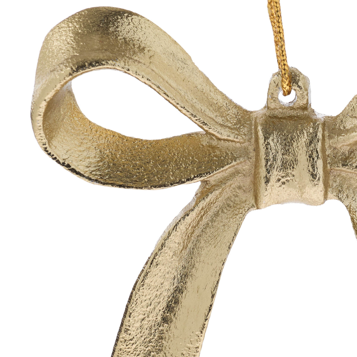 Gold Metal Bow Christmas Ornament, 4", by Holiday Time