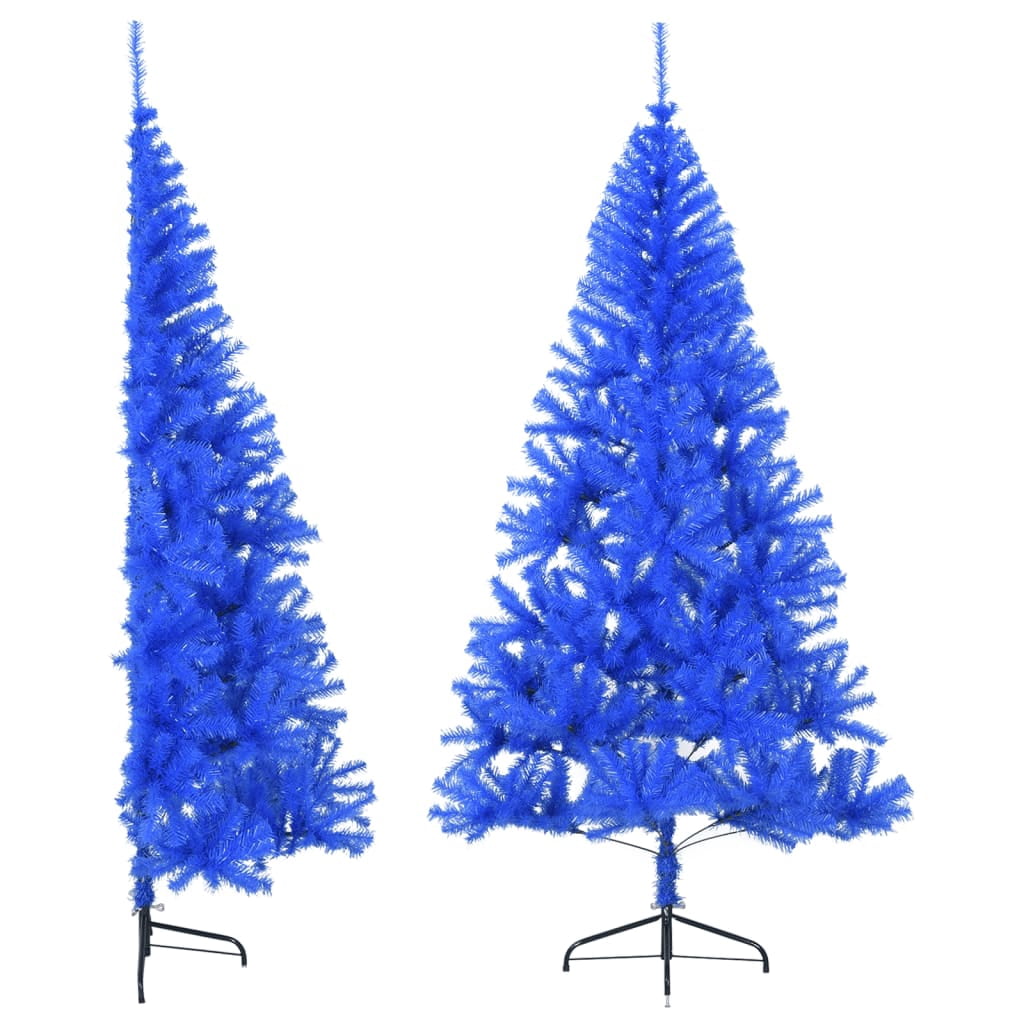 vidaXL Christmas Tree Decoration Artificial Half-Circle Tree with Stand PVC