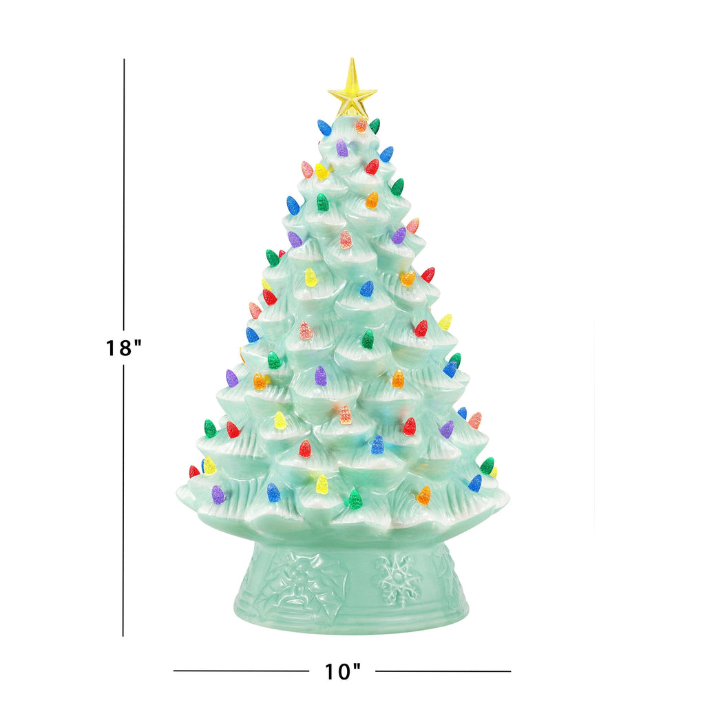 Mr. Christmas 24 in. Nostalgic Ceramic Tree - Green