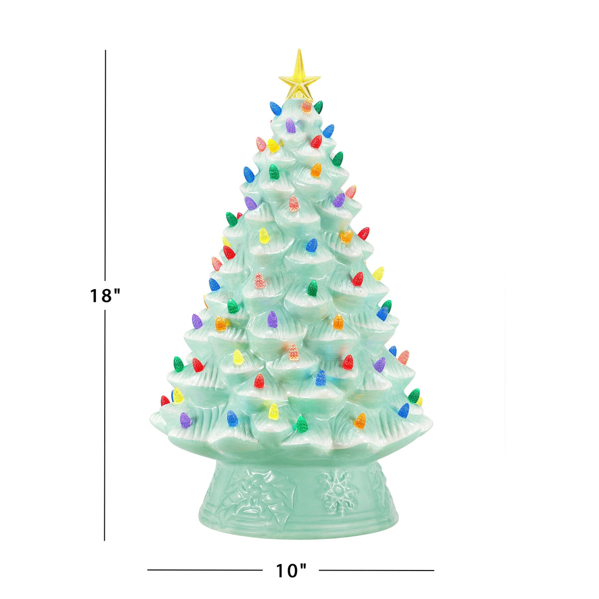 Mr. Christmas 24 in. Nostalgic Ceramic Tree - Green