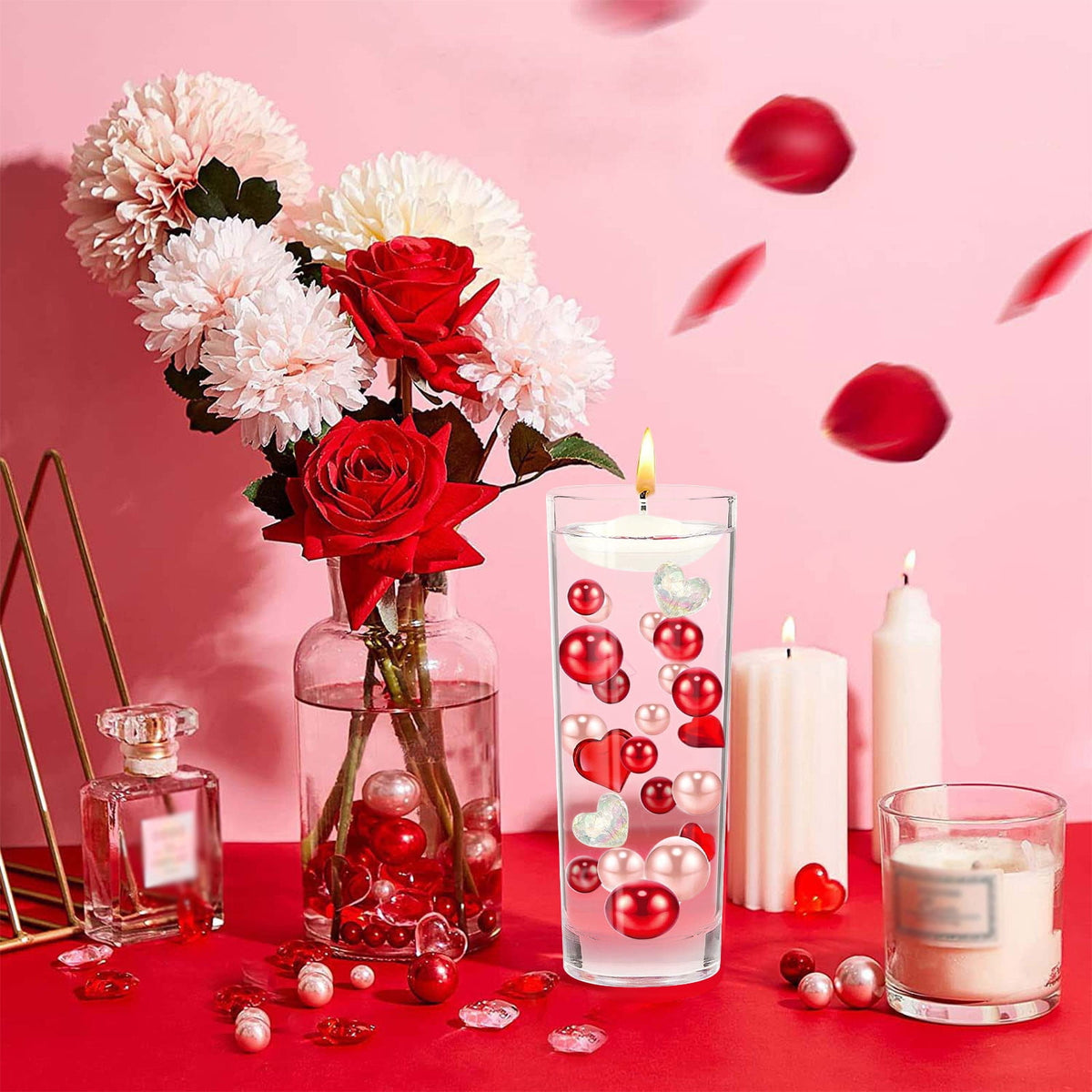 XGFHYJEH 5ft Valentines Day Decorations, Valentines Day Lights, Valentines String Lights, Valentine's Day Decor, Heart String Lights, Battery Operated
