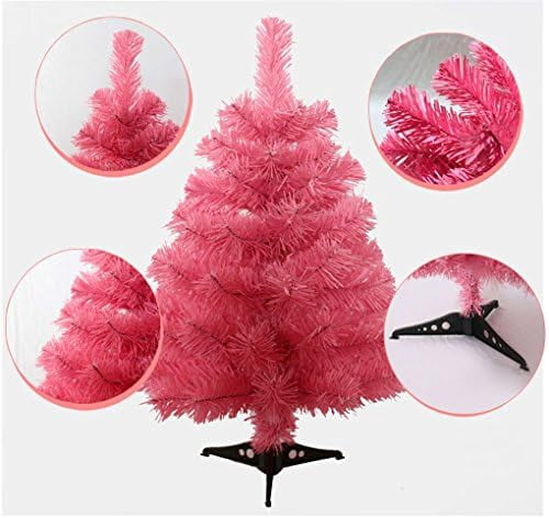Artificial Christmas Tree Xmas Tree with PVC Base 3 Feet (Pink)