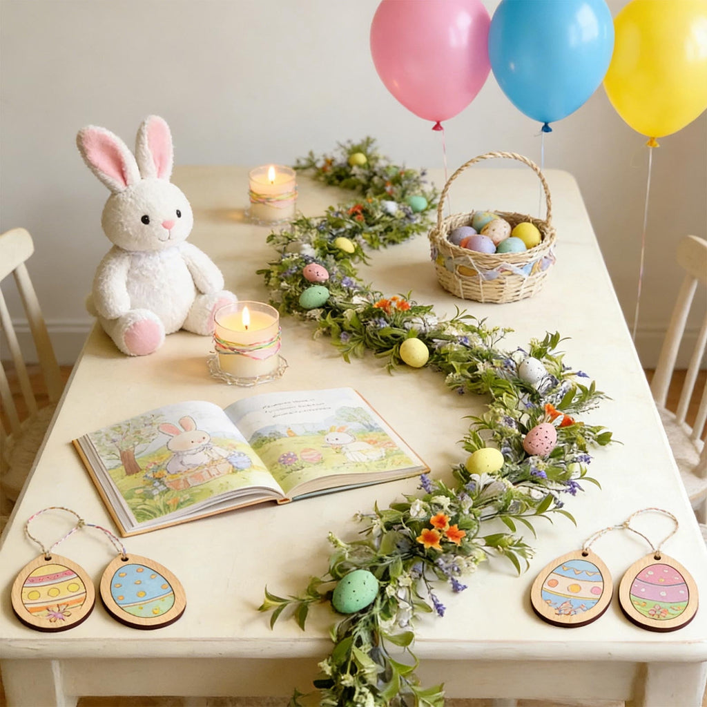 XGFHYJEH Easter Lighted Window Decorations, Easter Egg Lights, Easter Lights, Egg String Lights, Easter Decorations Indoors, Easter Hanging Decoration