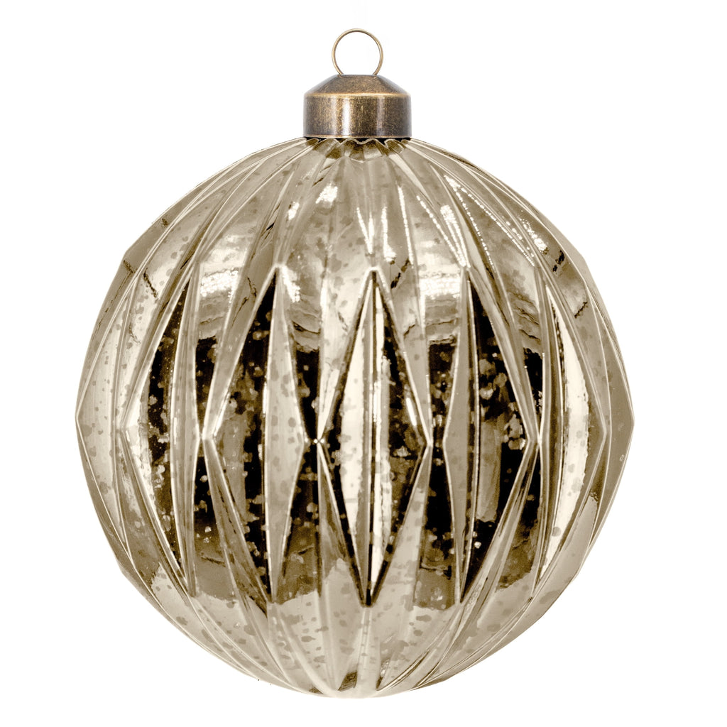 My Texas House 6-Count Gold Mercury-Style Shatterproof Christmas Ornaments