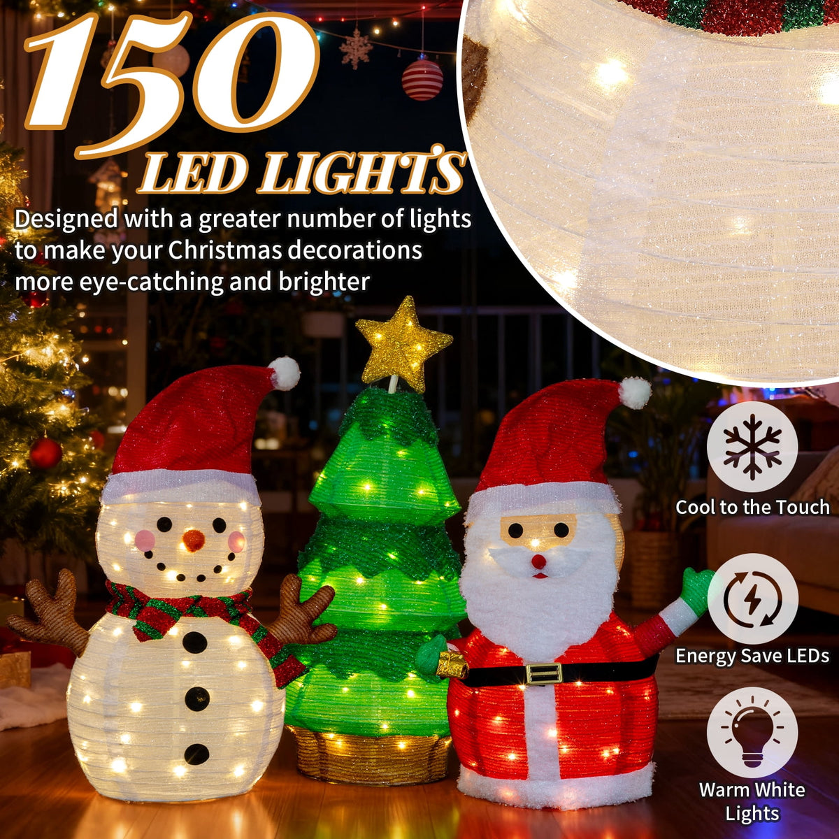 Ktaxon Penguin Christmas Lighted Outdoor Decoration for Holiday Lawn Garden Party