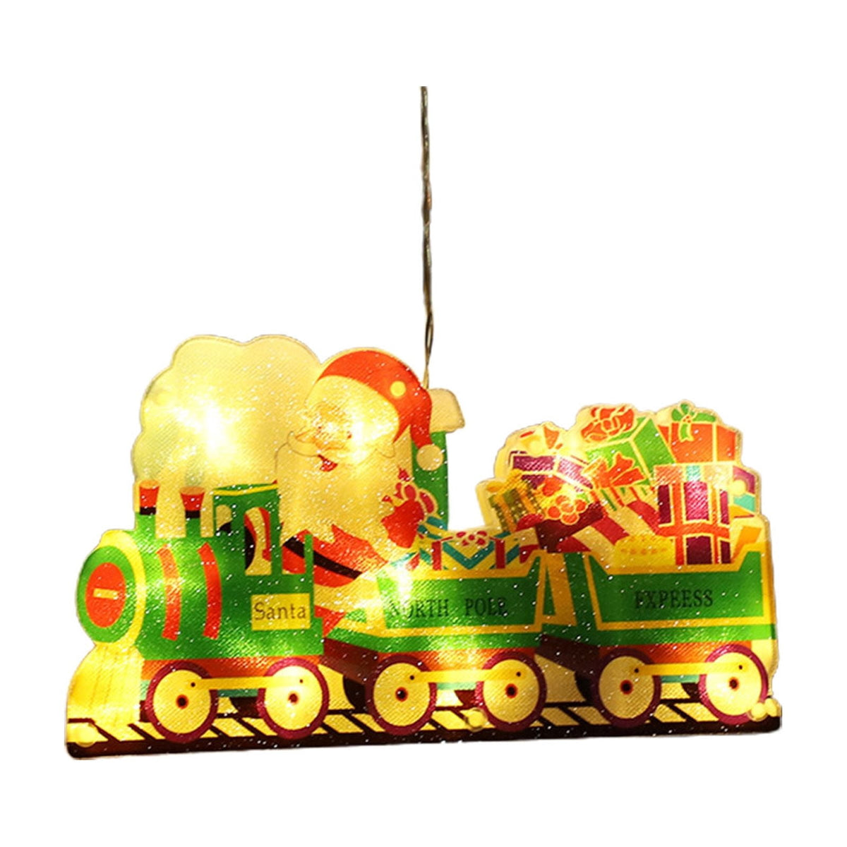 RXIRUCGD Christmas Window Hanging Lights Decorations, Christmas Window Lights with Suction Cup, Battery Operated Hanging Christmas Window Lights Indoor for Xmas Tree Fireplace Door Window Decor