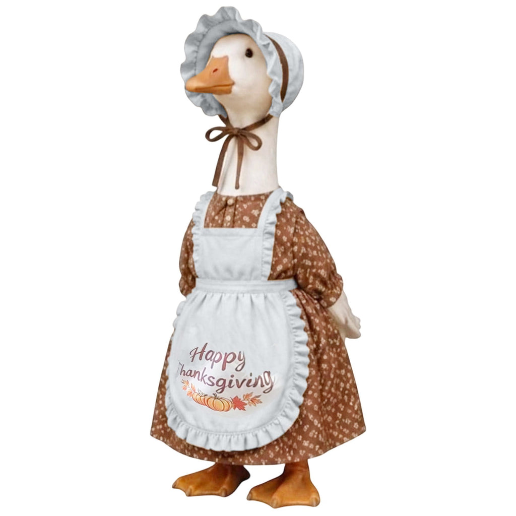 Lzobxe Porch Goose Clothes, Casual Style Lawn Yard Garden Decor for 23" High Cement or Plastic Geese, Goose Costume for All Season and Occasiona