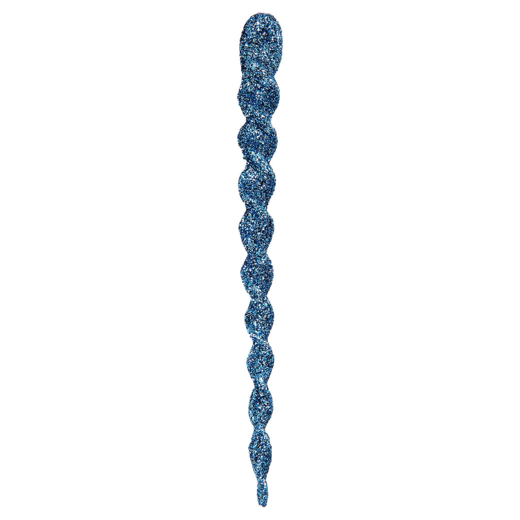 24-Count Red Glitter Icicle Christmas Ornaments, 5.3", by Holiday Time