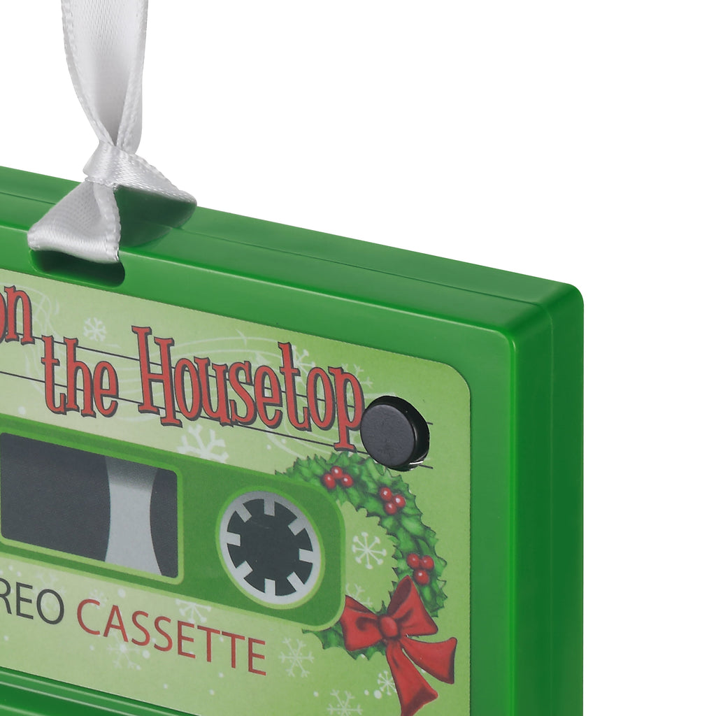 Mr. Christmas Retro Cassette Ornament, Green