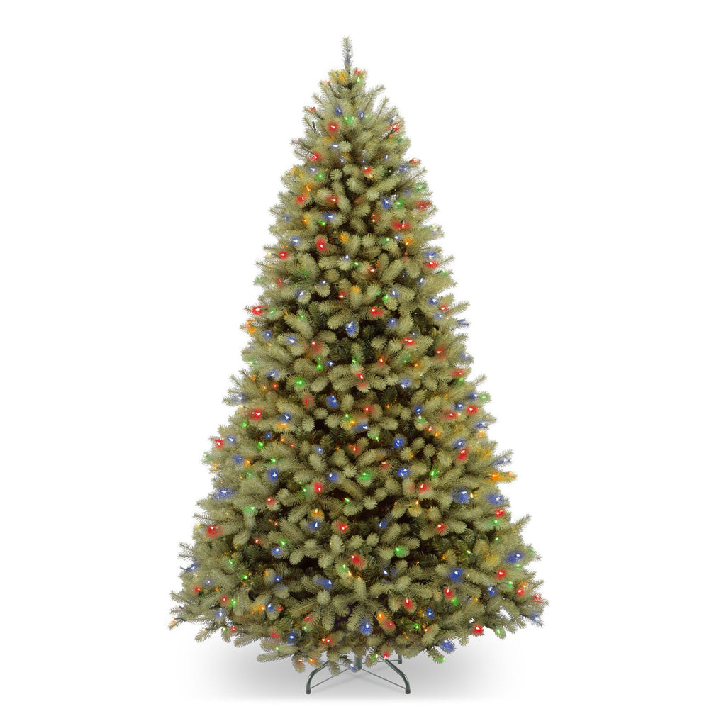 NATIONAL TREE COMPANY 9 FT PRE-LIT DOWNSWEPT DOUGLAS FIR ARTIFICIAL TREE - GREEN