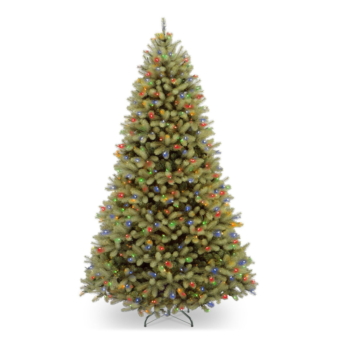 NATIONAL TREE COMPANY 9 FT PRE-LIT DOWNSWEPT DOUGLAS FIR ARTIFICIAL TREE - GREEN