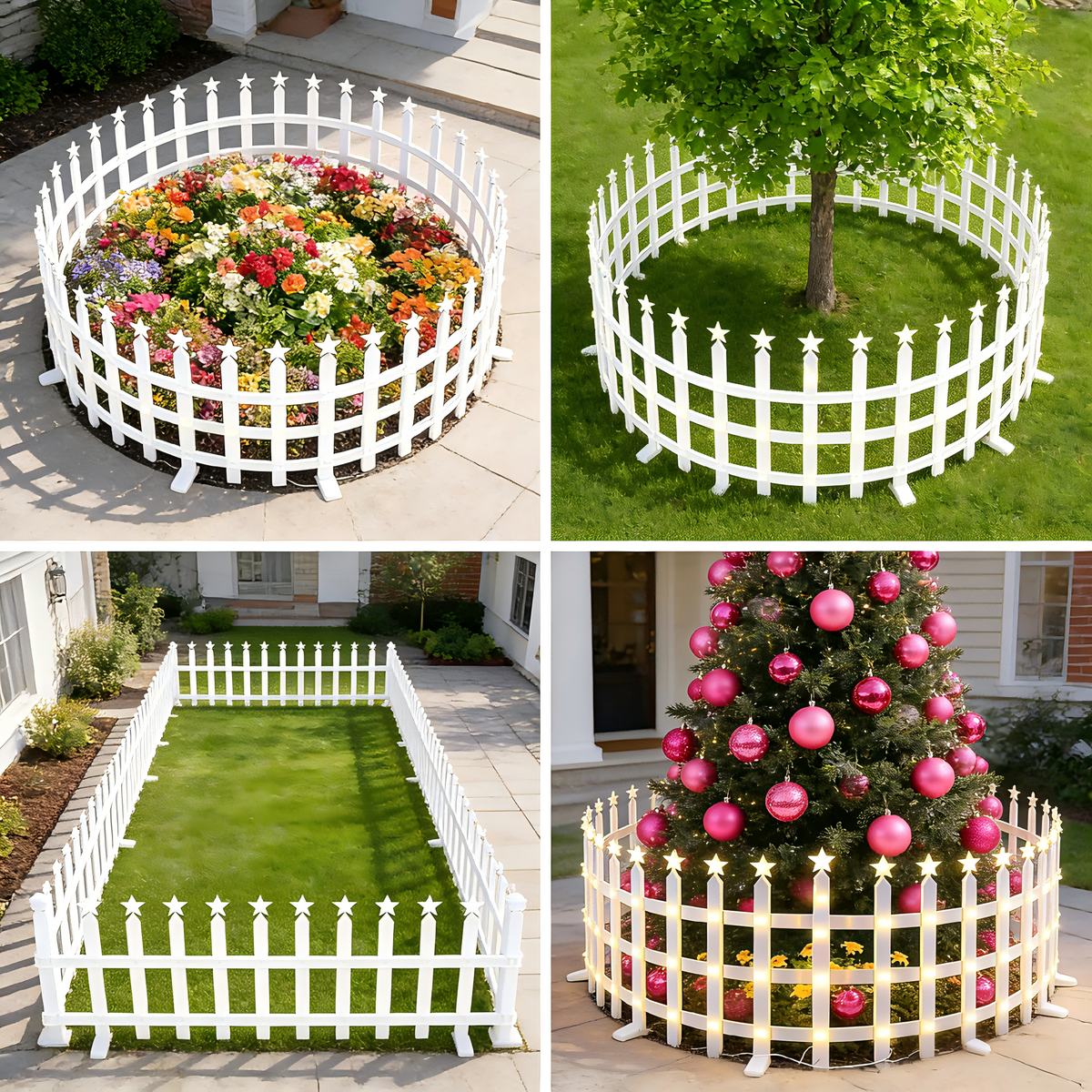 8 Pack Christmas Decoration lights with Stakes for Garden, Christmas Pathway Lights for Outdoor