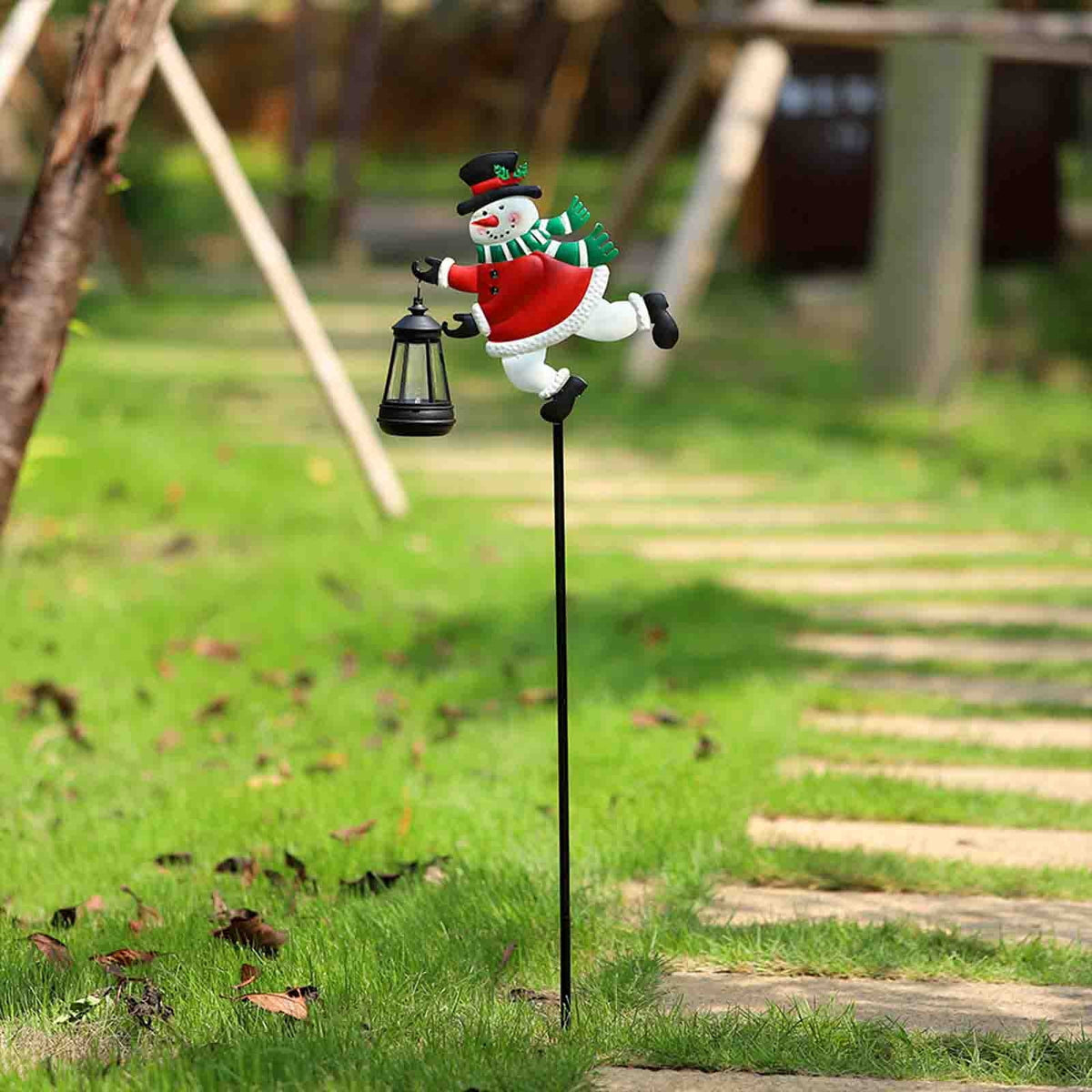 Stijggn Halloween Pumpkin Stake Solar Garden Lights, Waterproof Multi Branch Little Pumpkin Lantern Garden Stake Lights Outdoor Walkway Yard Garden Decoration