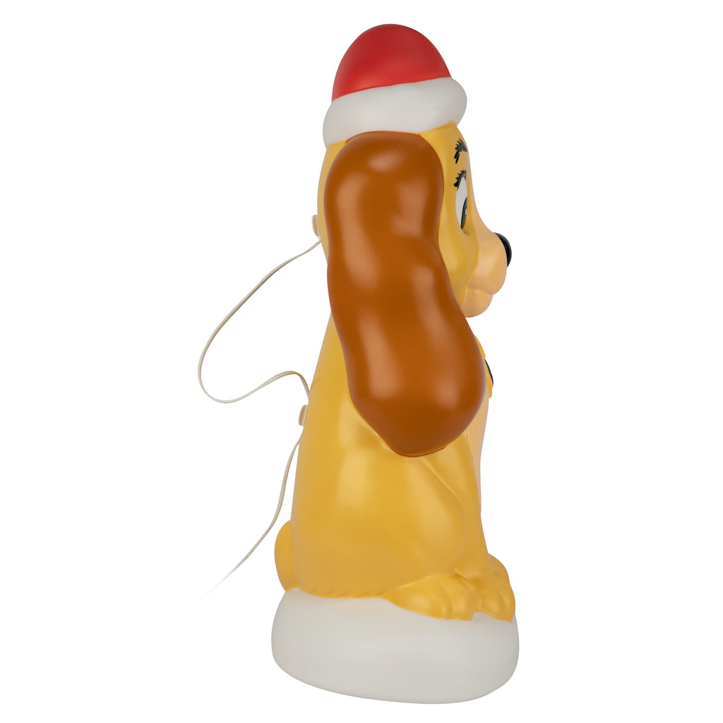 Disney Outdoor Christmas Lighted Blow Mold Lady Figure from Lady and the Tramp, 22 in