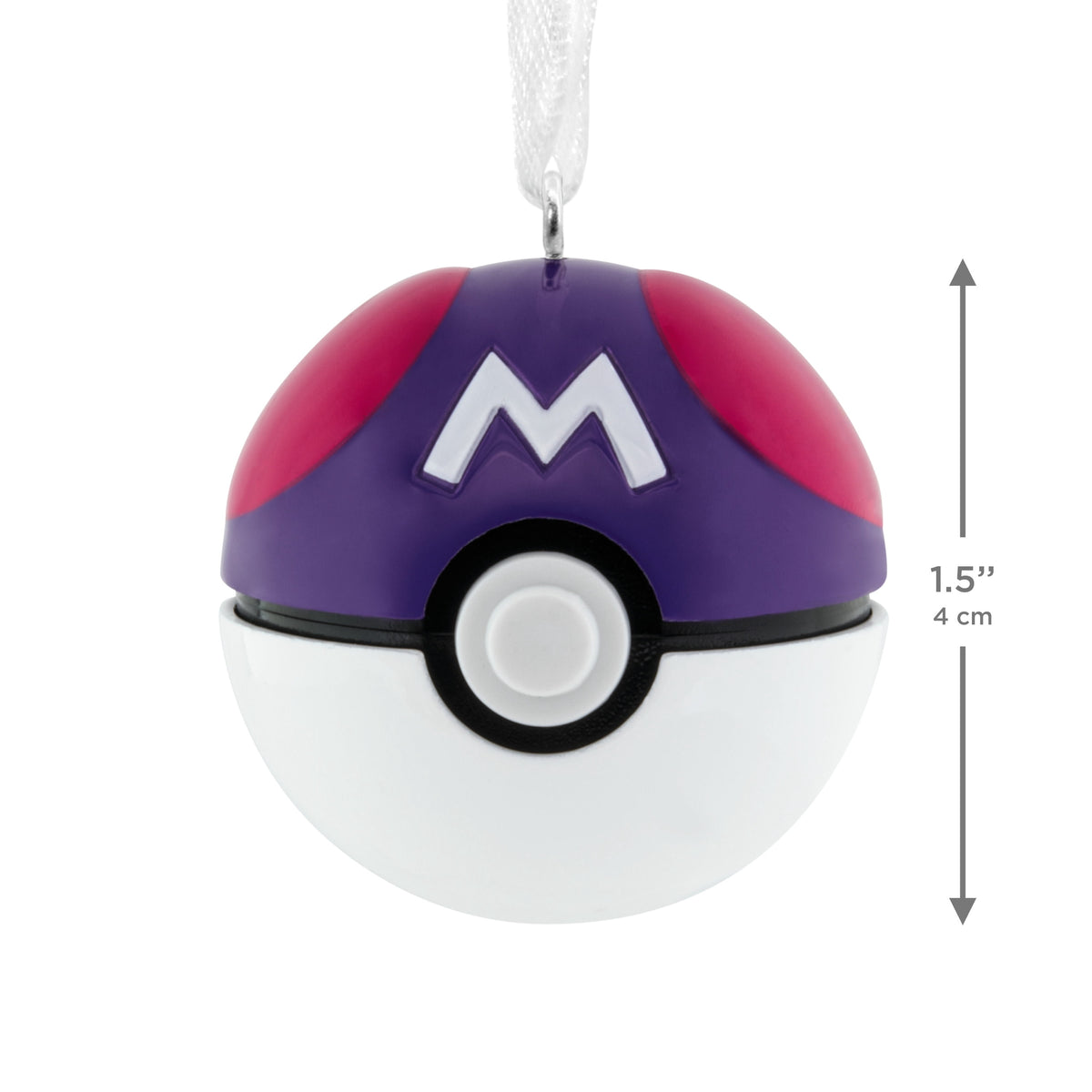 Hallmark Christmas Ornament (Pokémon Master Ball, Metal), 1 Count